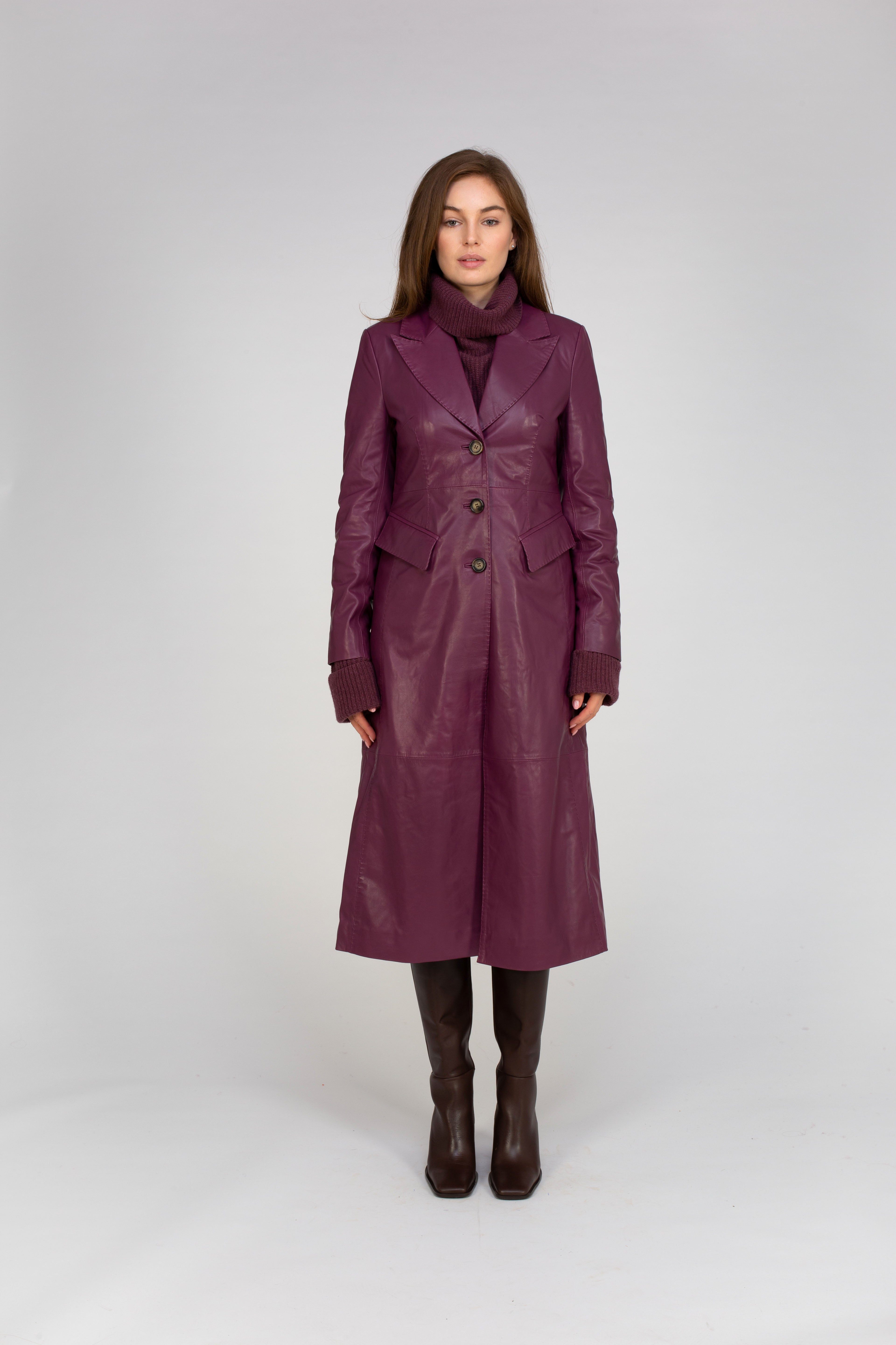 Van Kukil Tailored Leather Coat