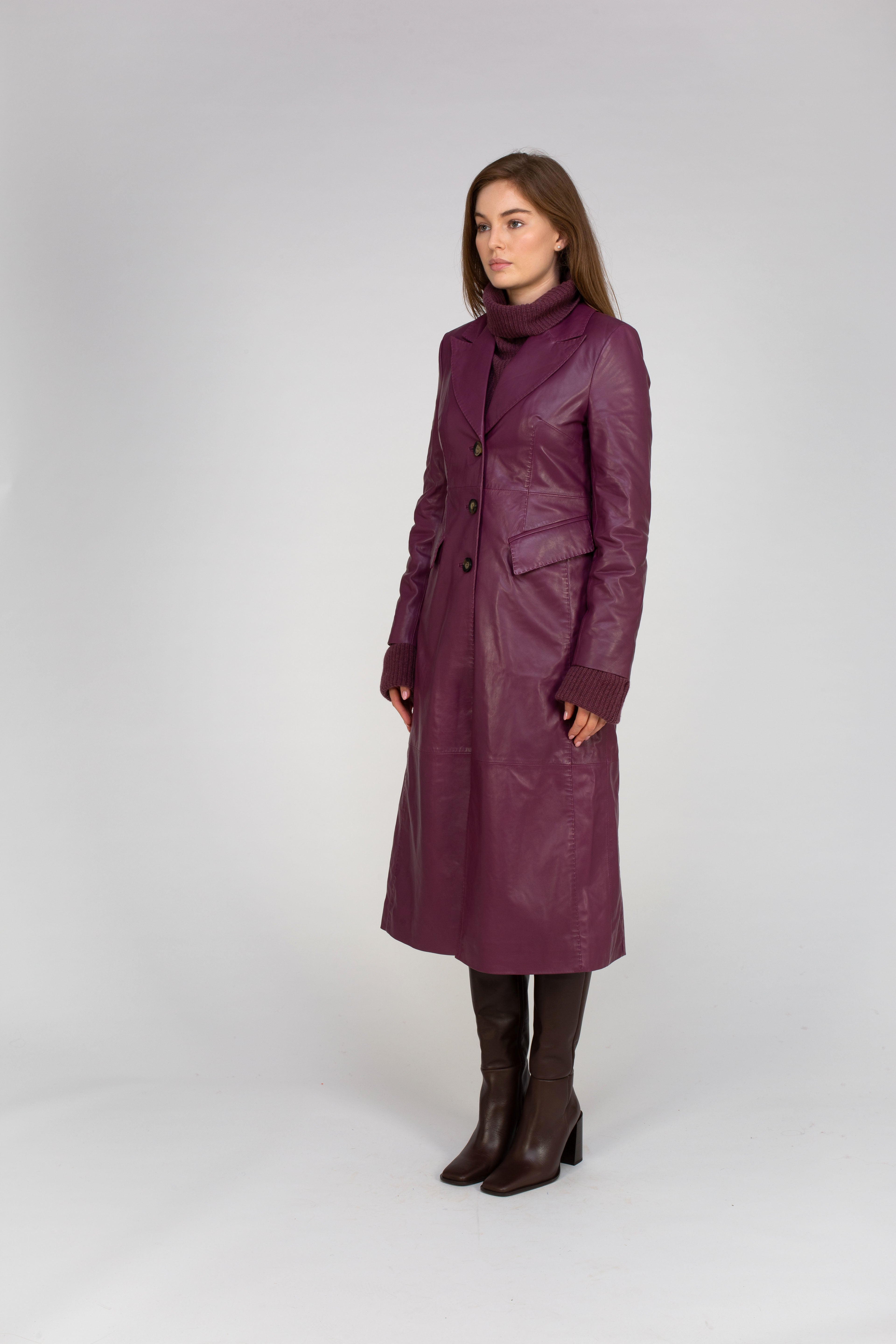 Van Kukil Tailored Leather Coat