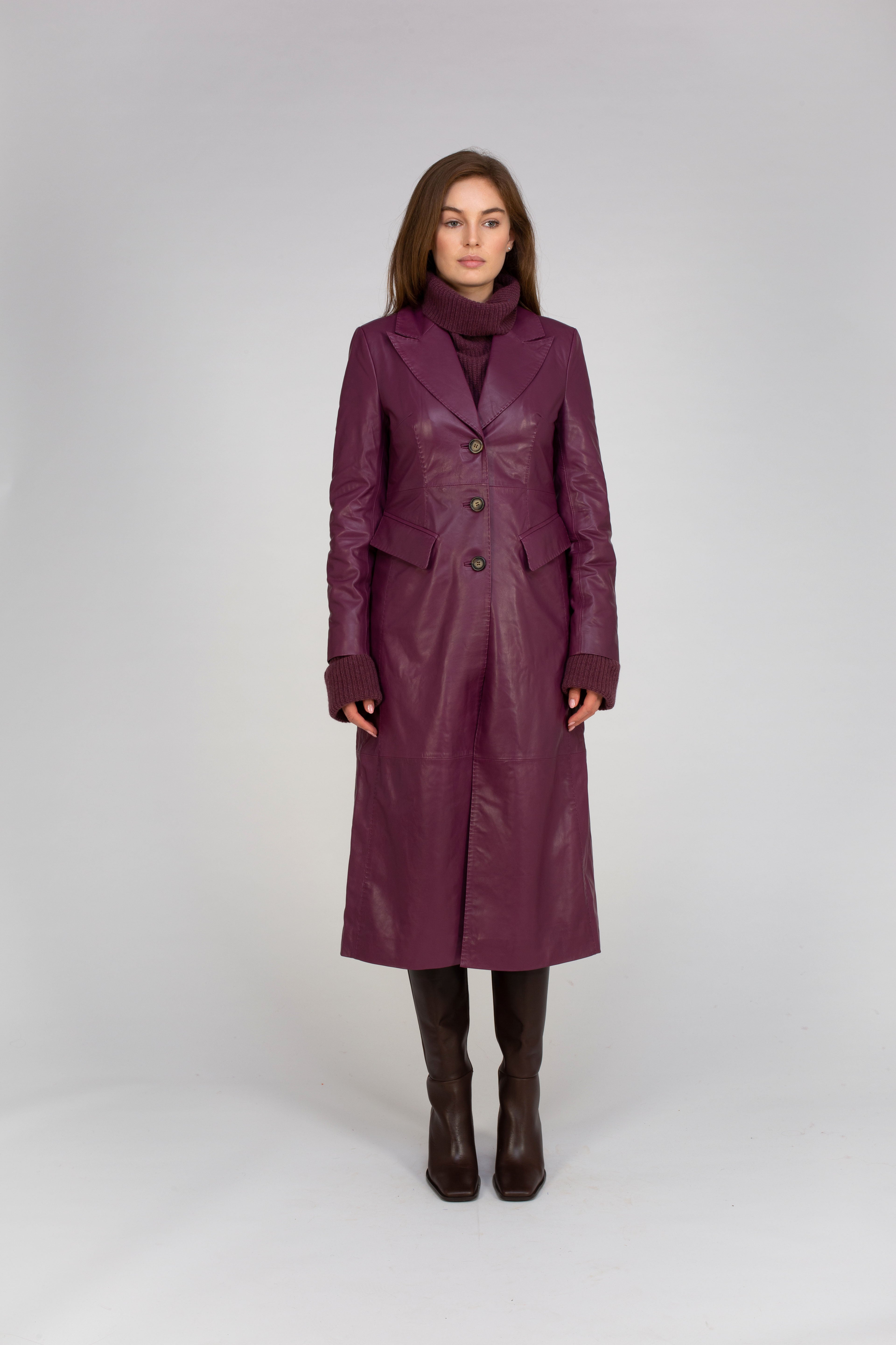 Van Kukil Tailored Leather Coat