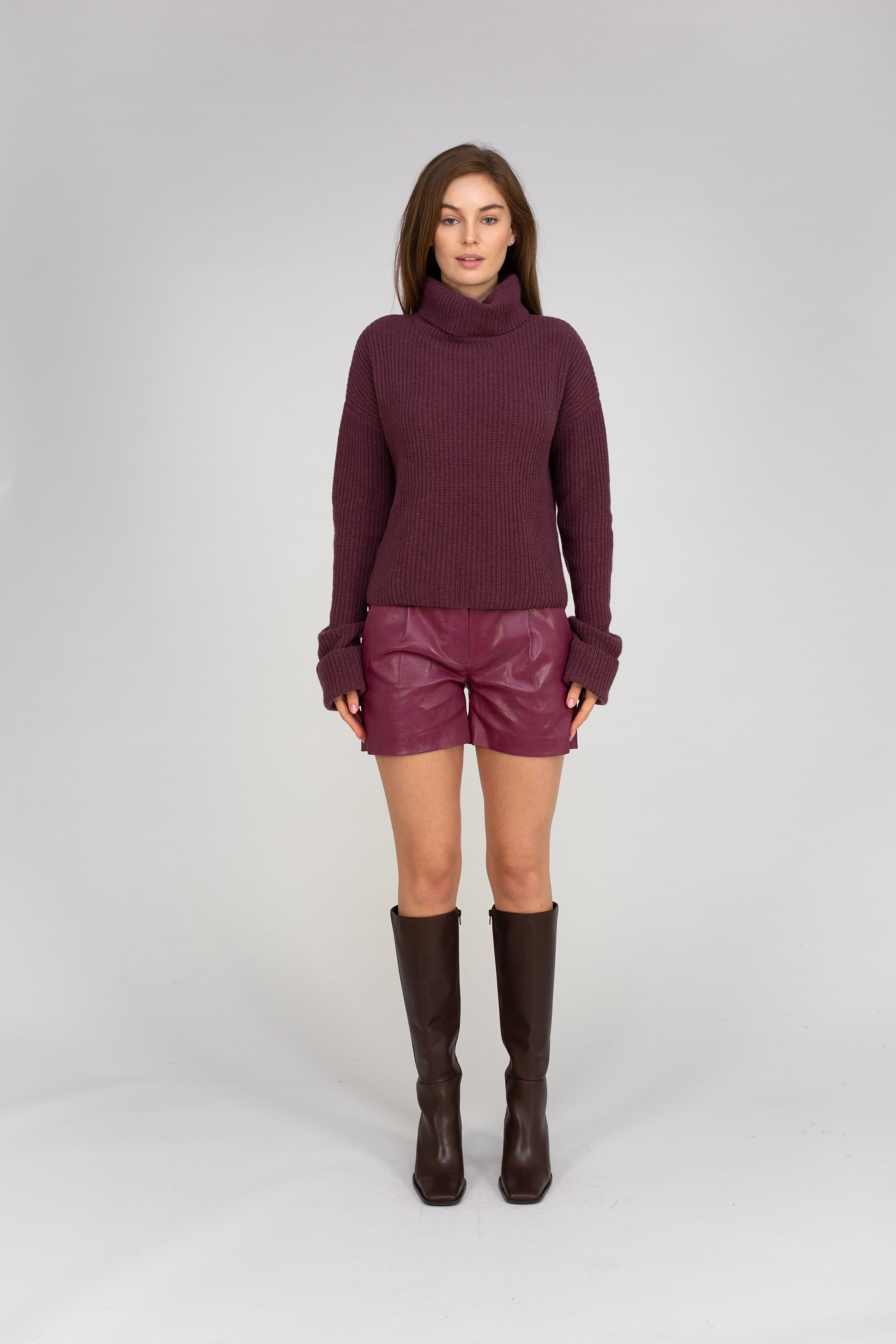 Van Kukil Leather Shorts