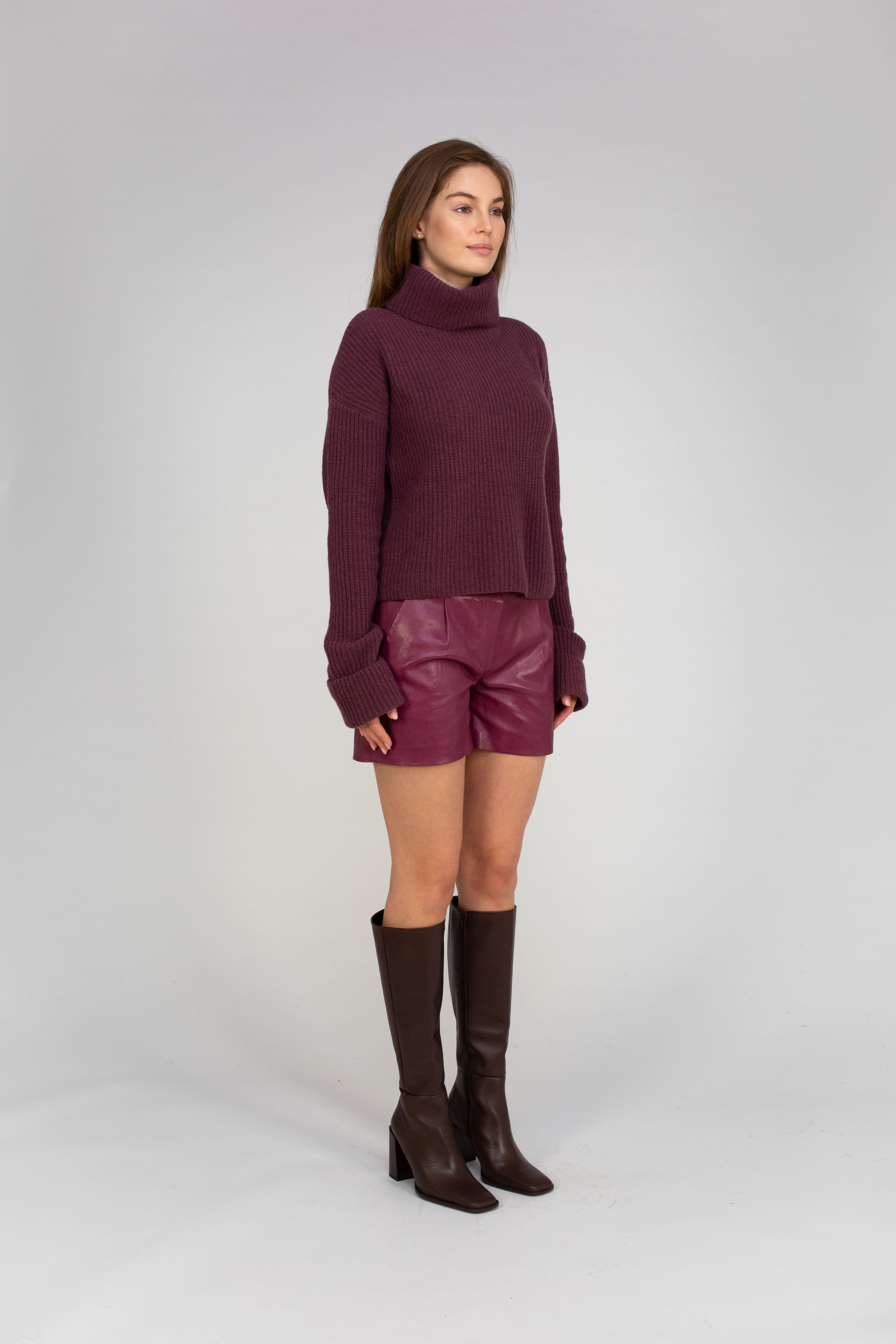 Van Kukil Leather Shorts