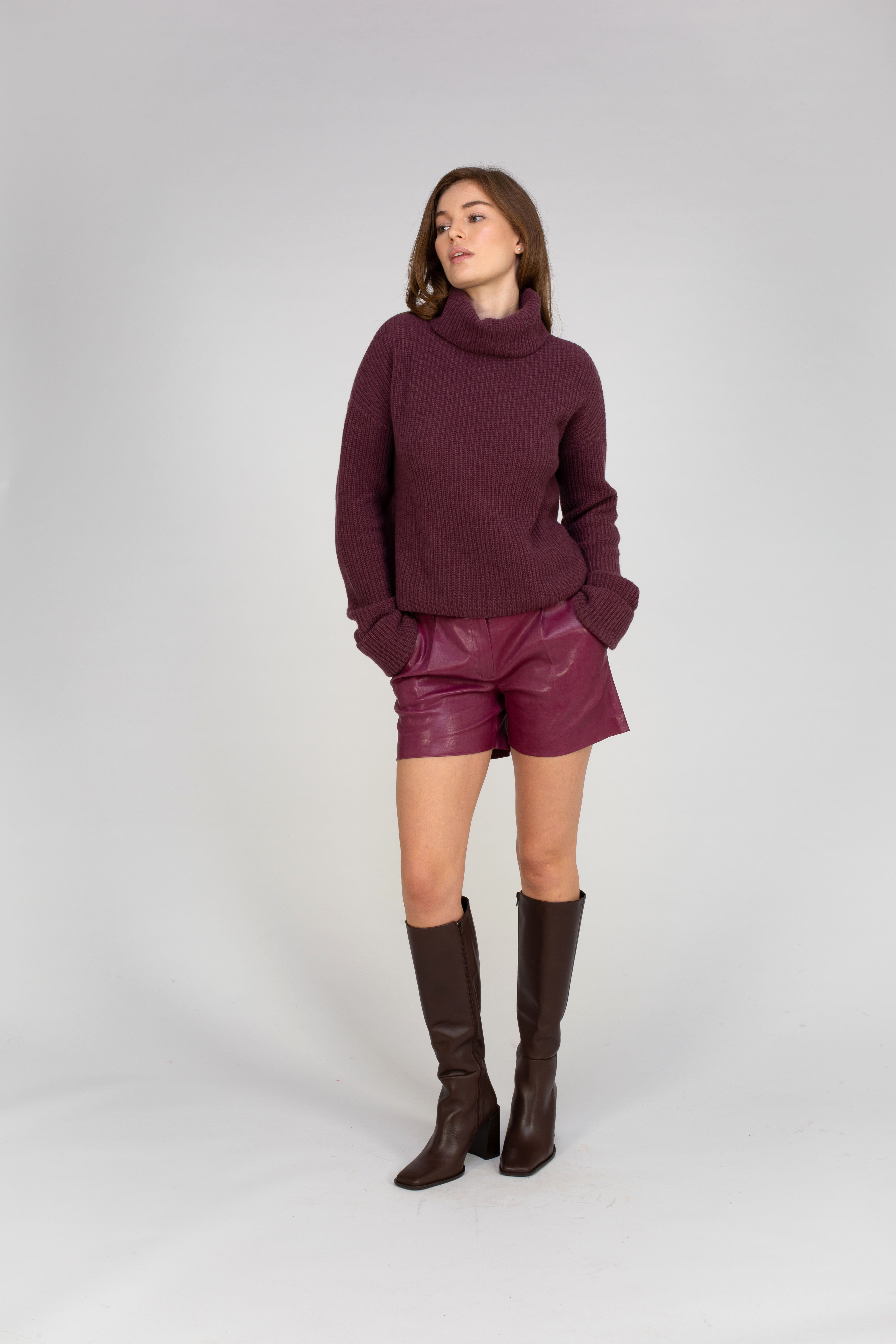 Van Kukil Leather Shorts