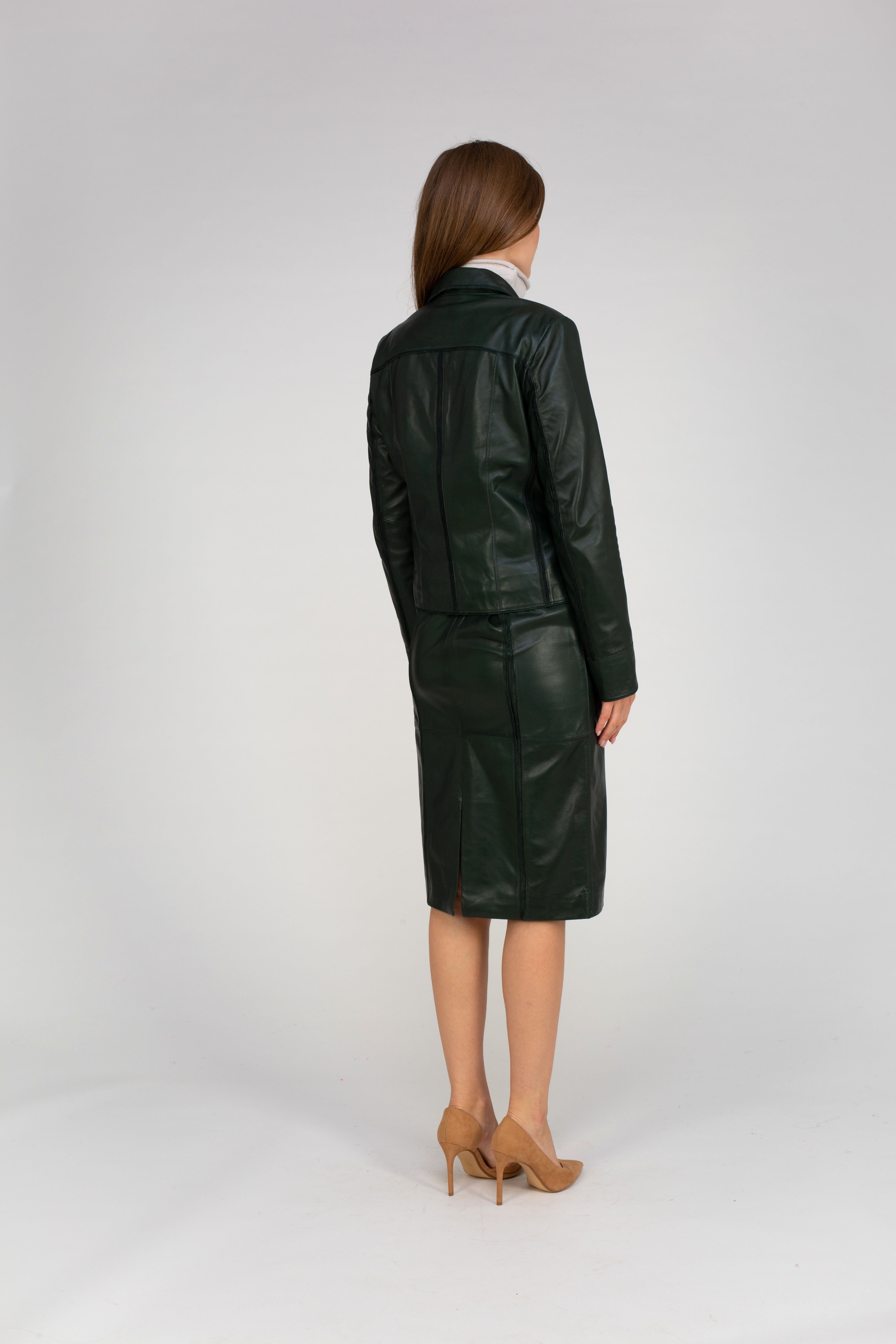 Van Kukil Leather Blazer Jacket