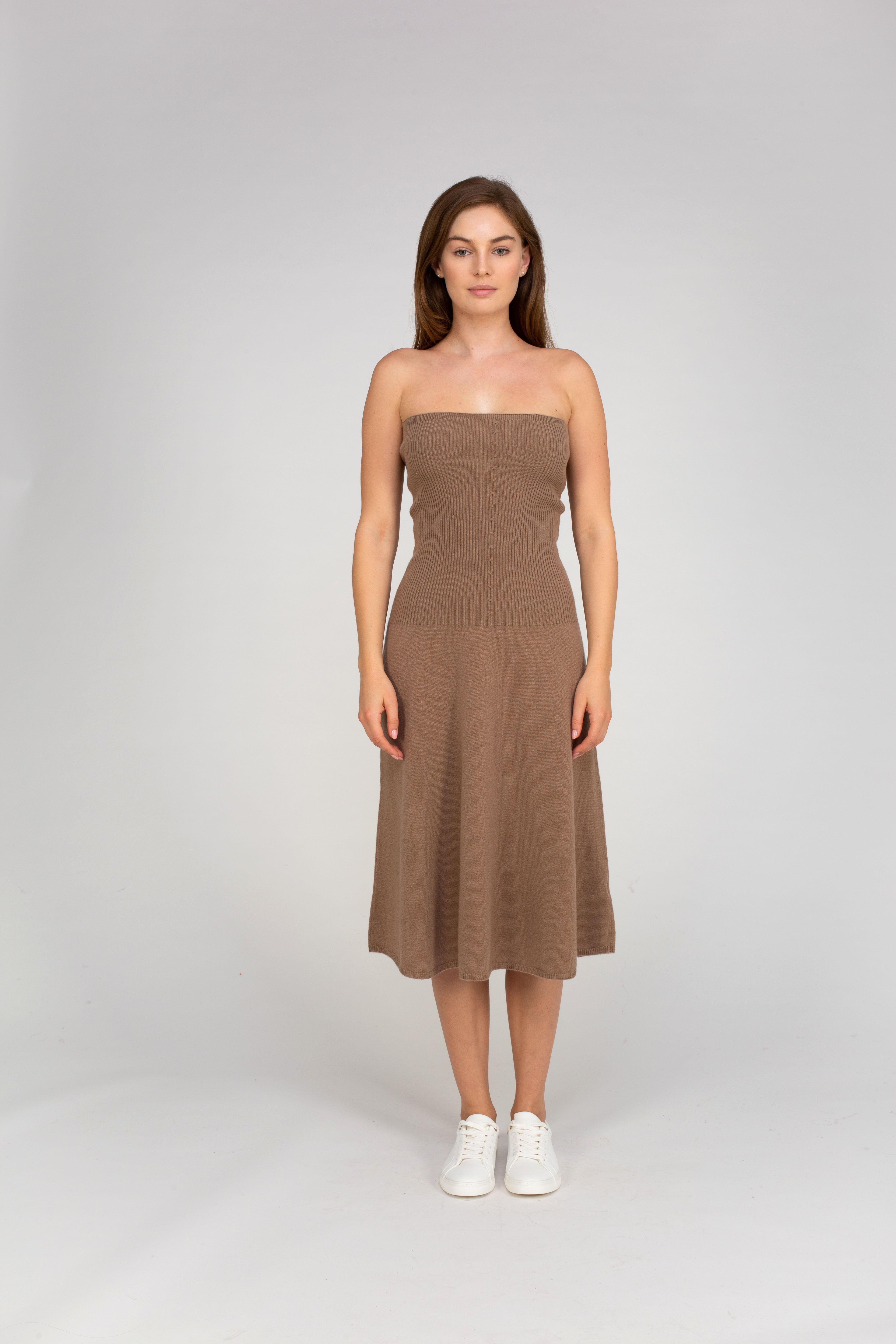 Van Kukil Cashmere Strapless Dress