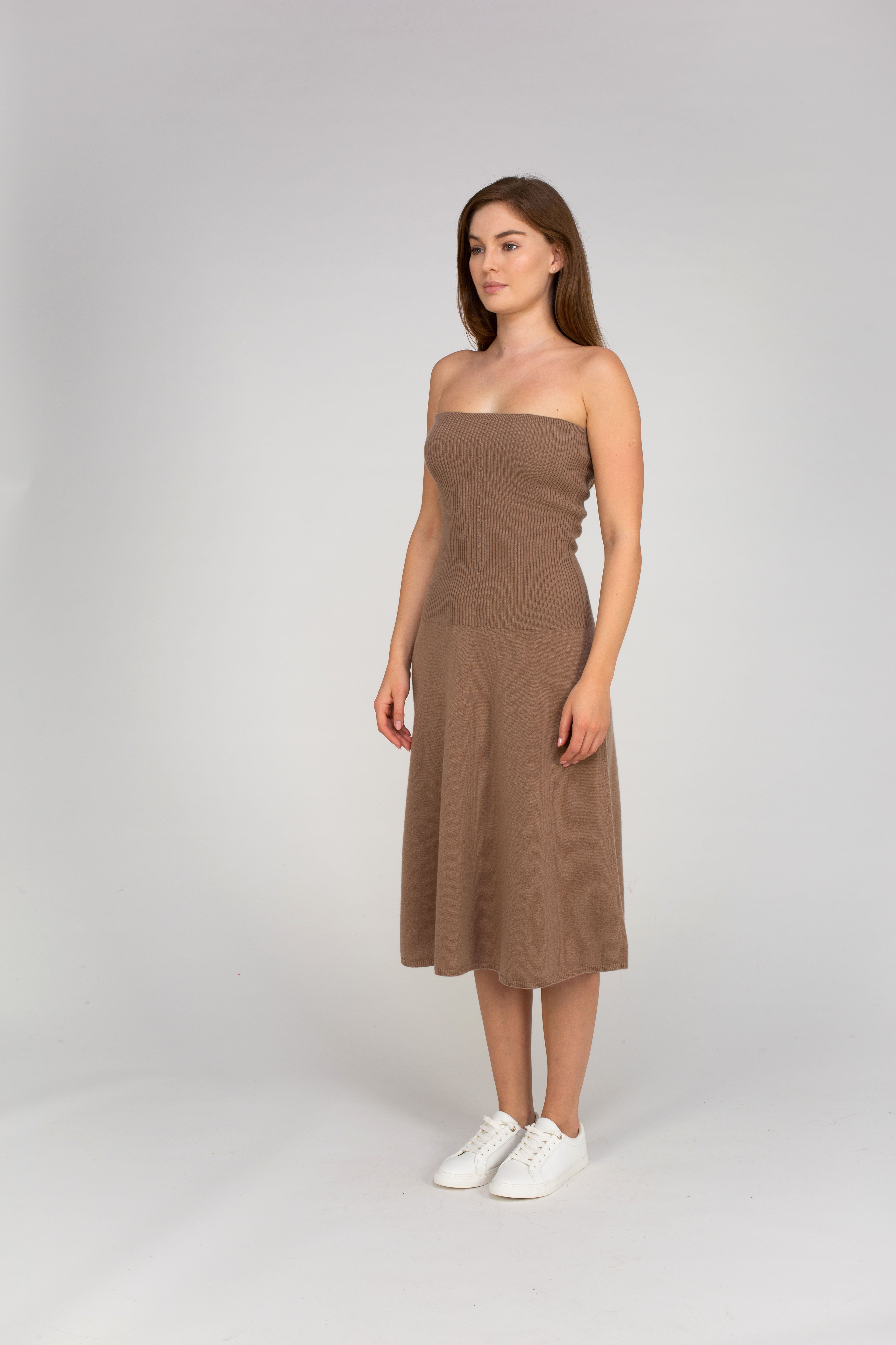 Van Kukil Cashmere Strapless Dress