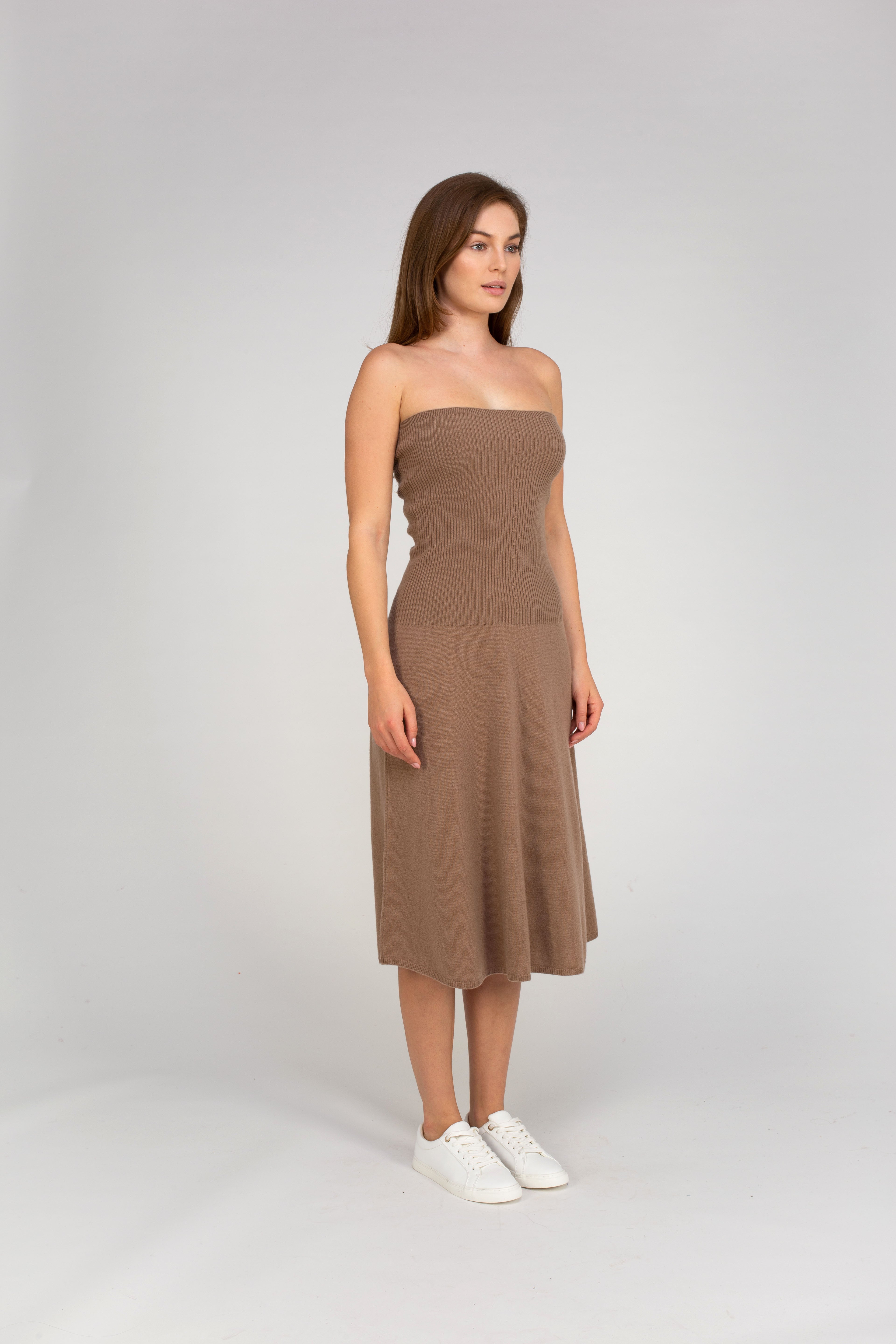 Van Kukil Cashmere Strapless Dress