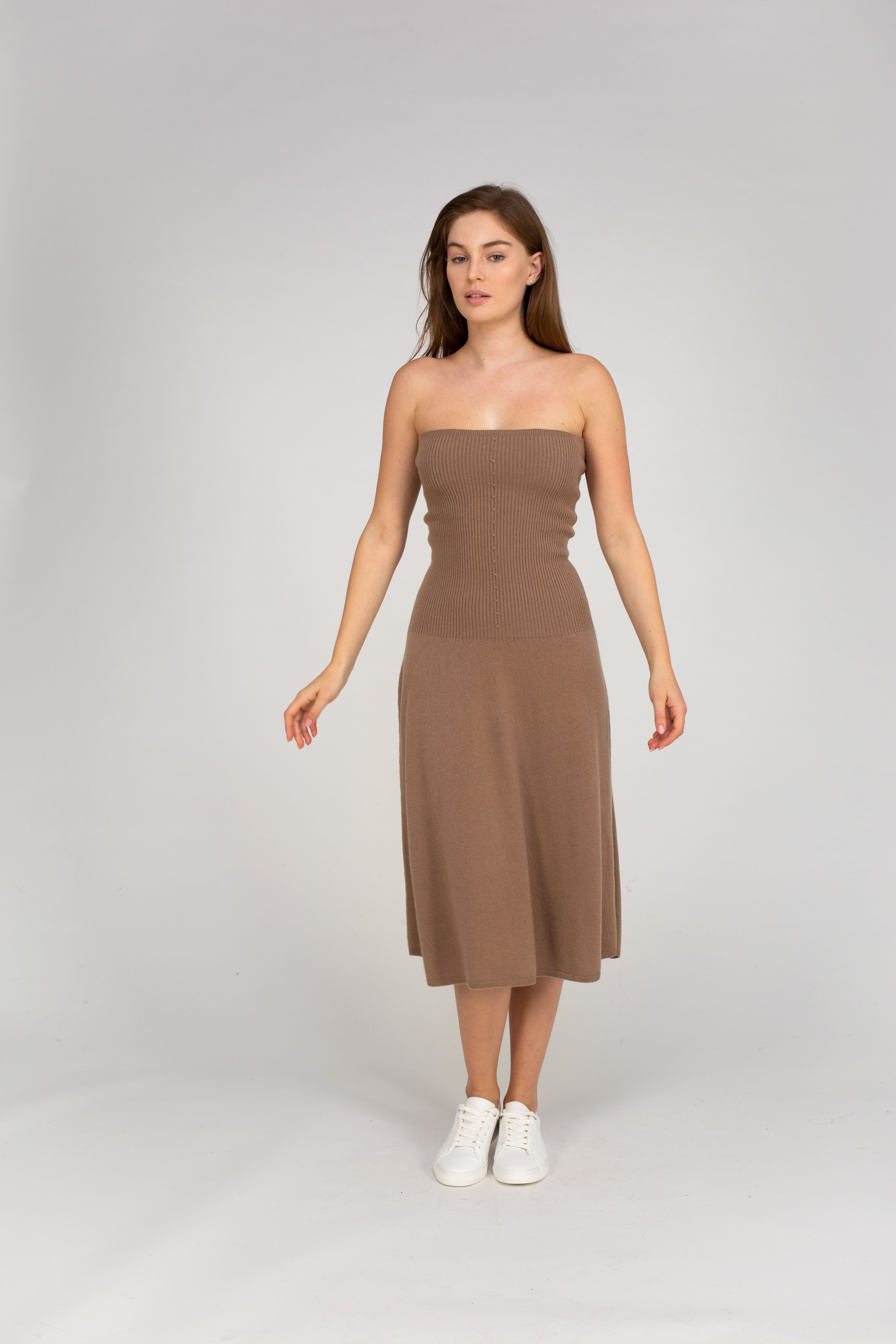 Van Kukil Cashmere Strapless Dress