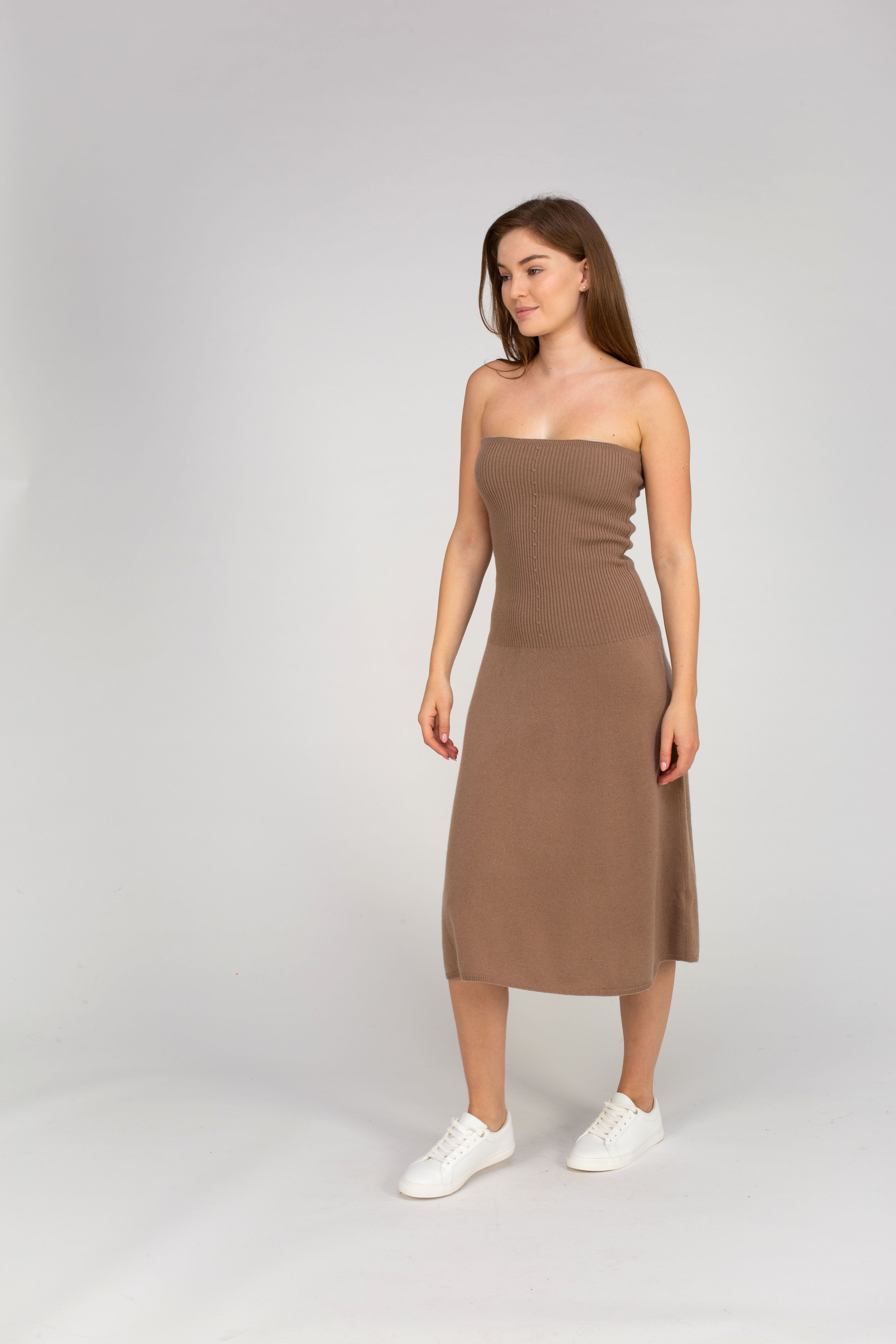 Van Kukil Cashmere Strapless Dress