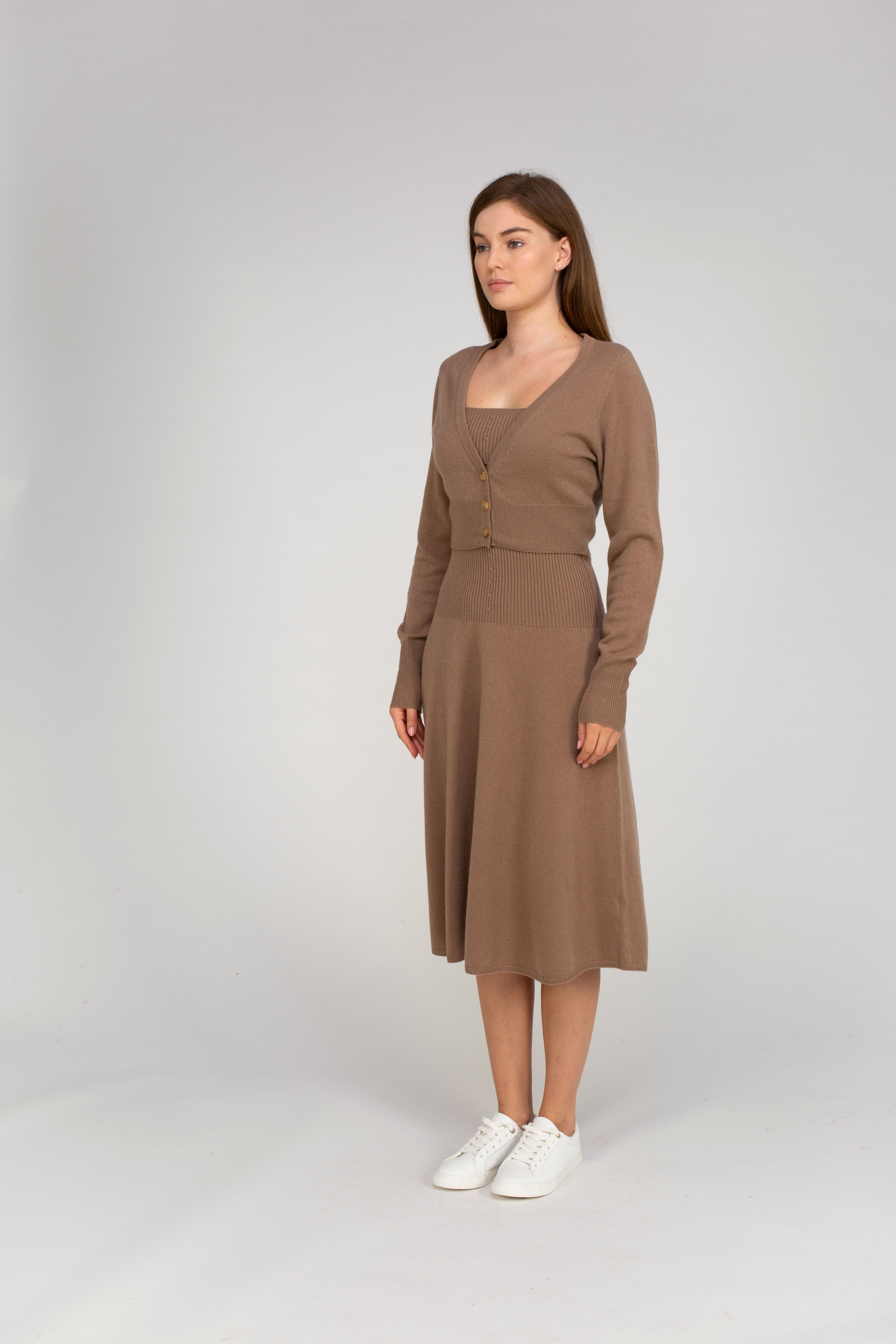 Van Kukil Cashmere Cropped Cardigan
