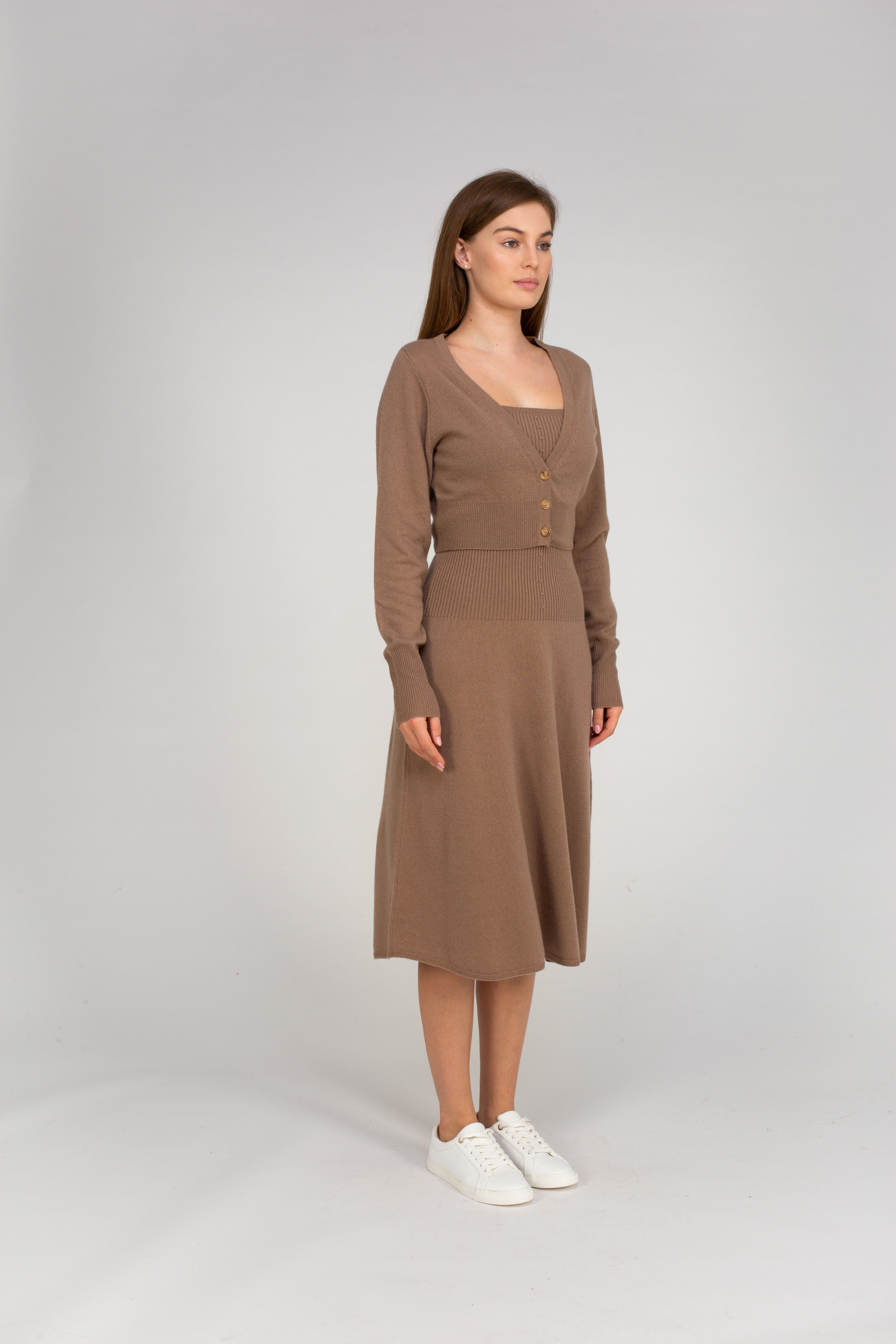 Van Kukil Cashmere Cropped Cardigan