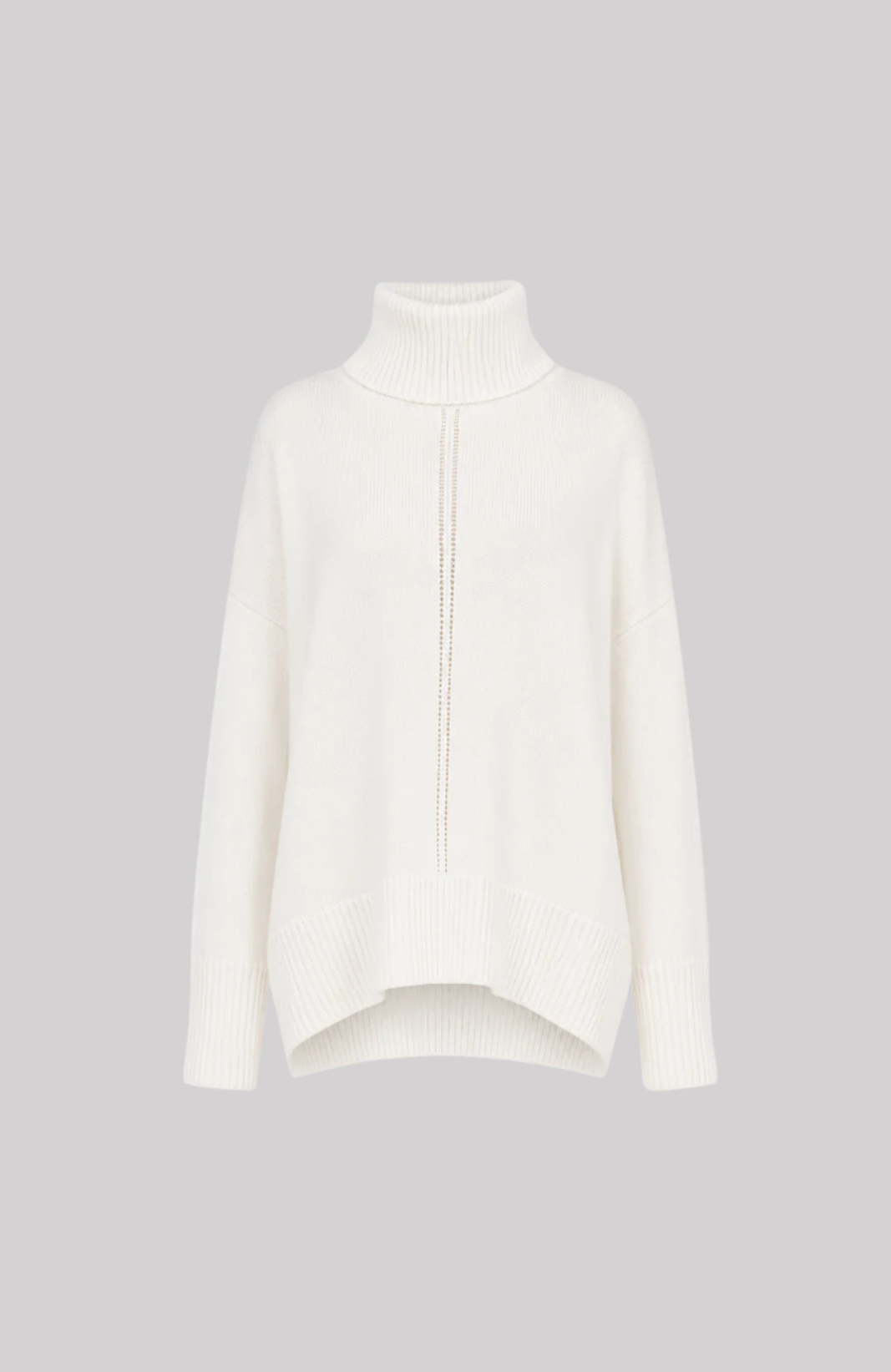 VAN KUKIL ROLL NECK LONGER BACK JUMPER