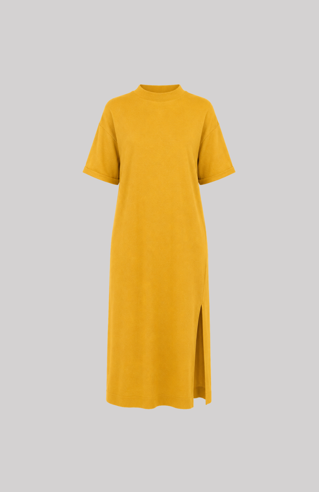 Relaxed Short Sleeve Midi Dress
