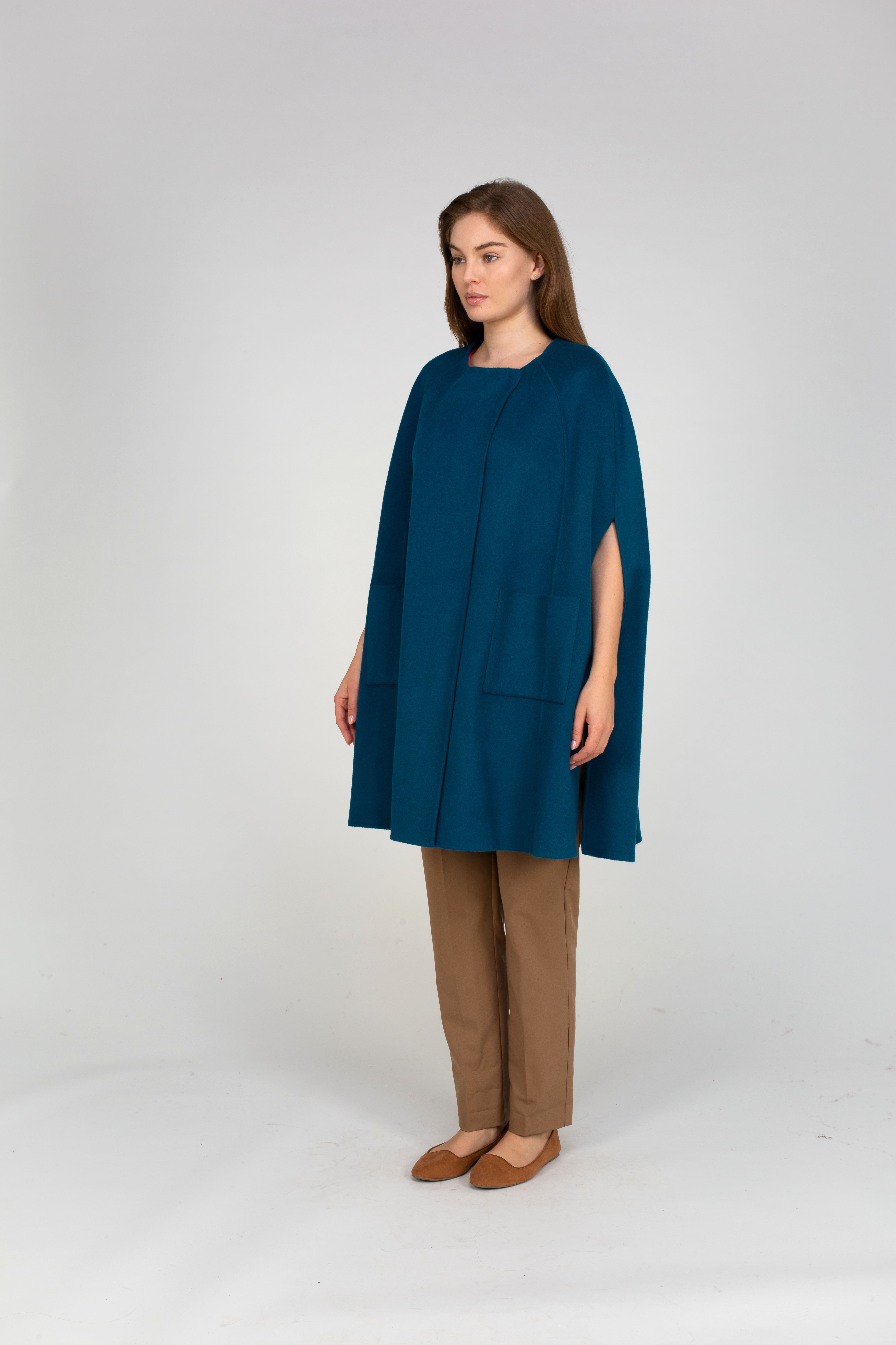 Van Kukil Cashmere Cape Coat