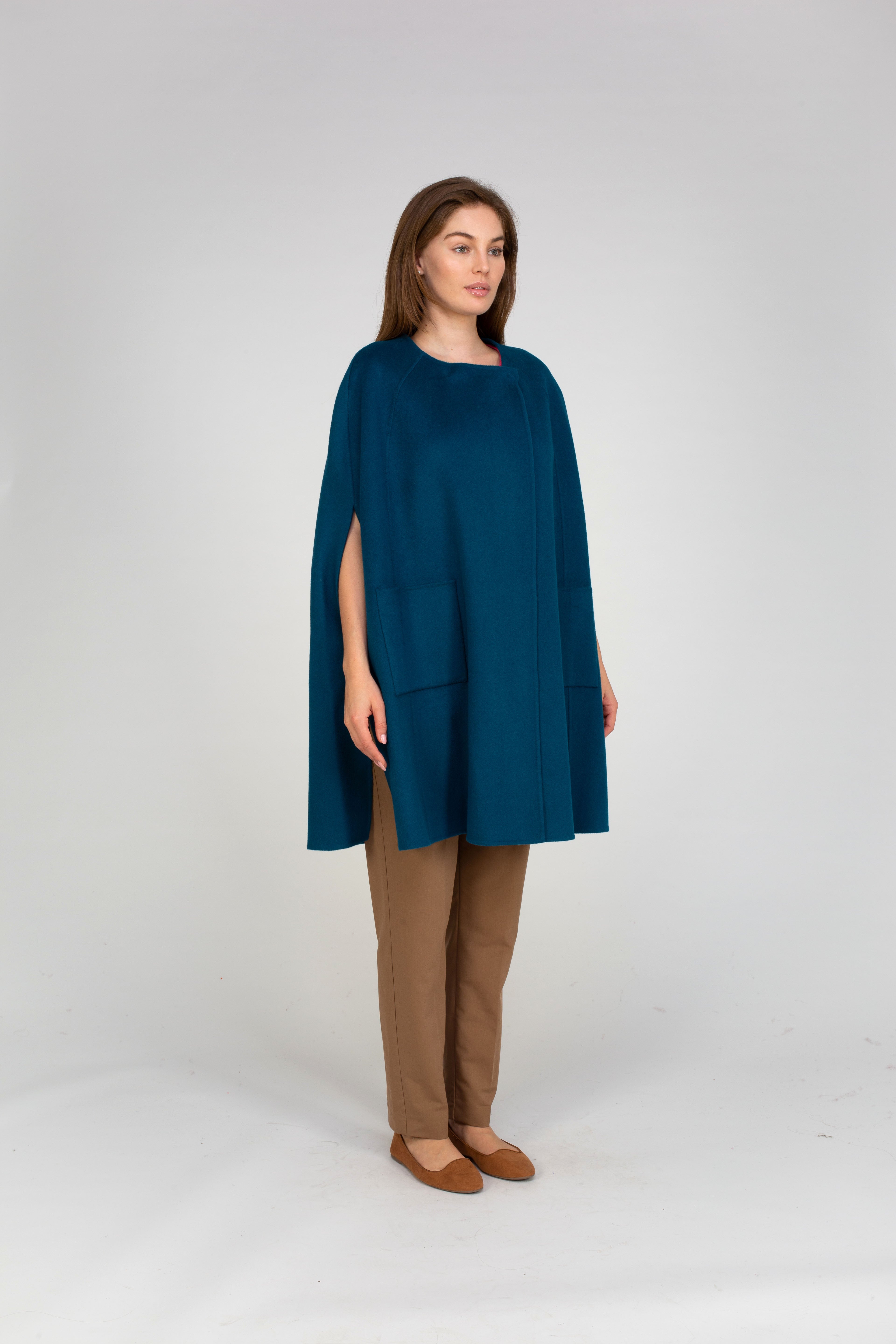 Van Kukil Cashmere Cape Coat