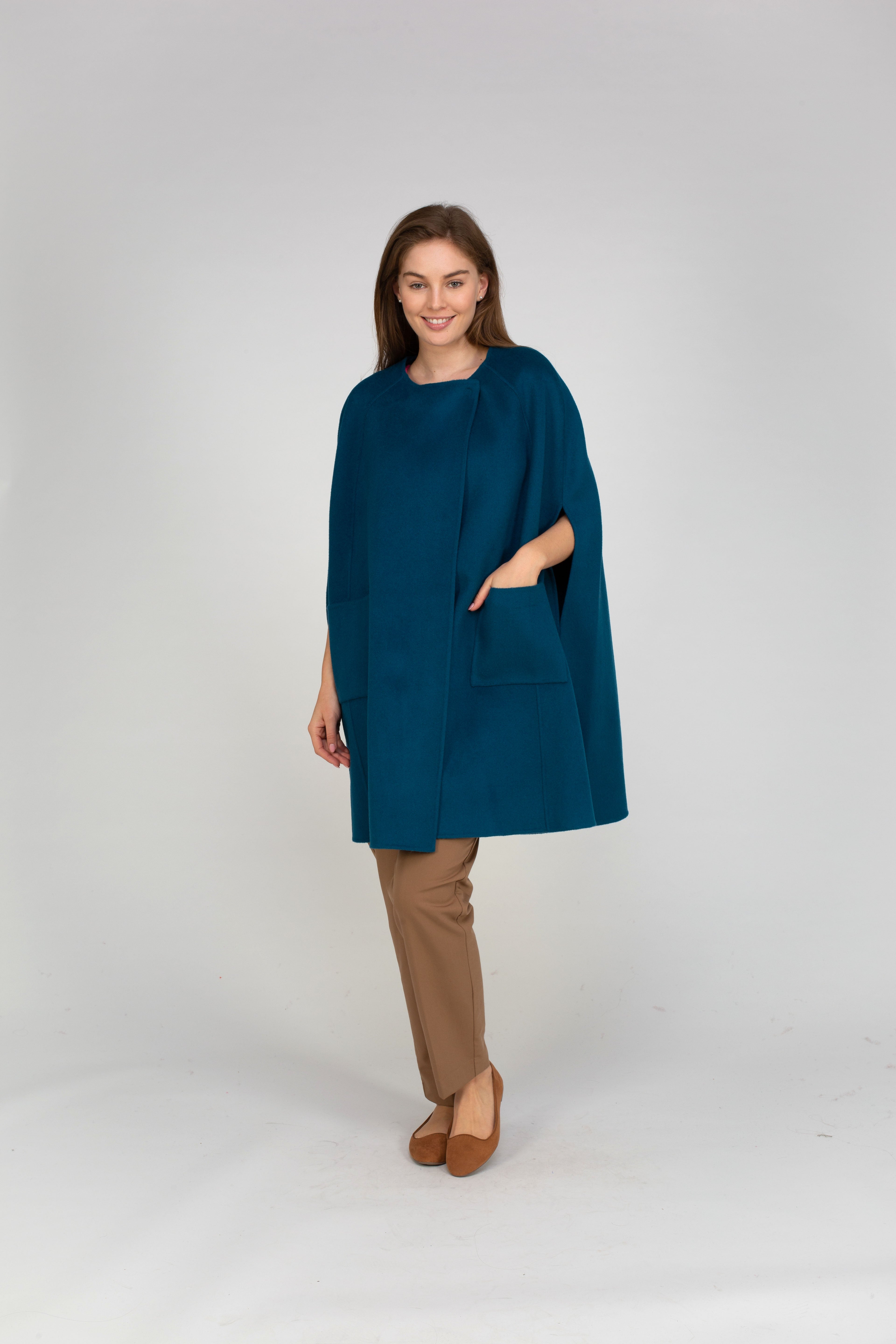 Van Kukil Cashmere Cape Coat