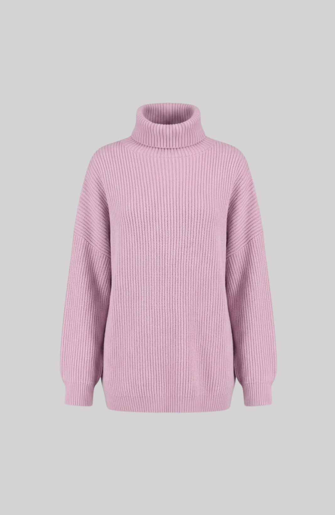 Ribbed High Neck Jumper