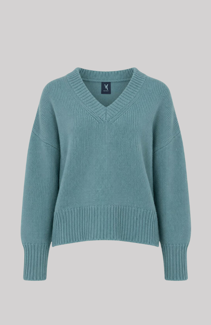 Relaxed Fit Cashmere V-Neck Sweater
