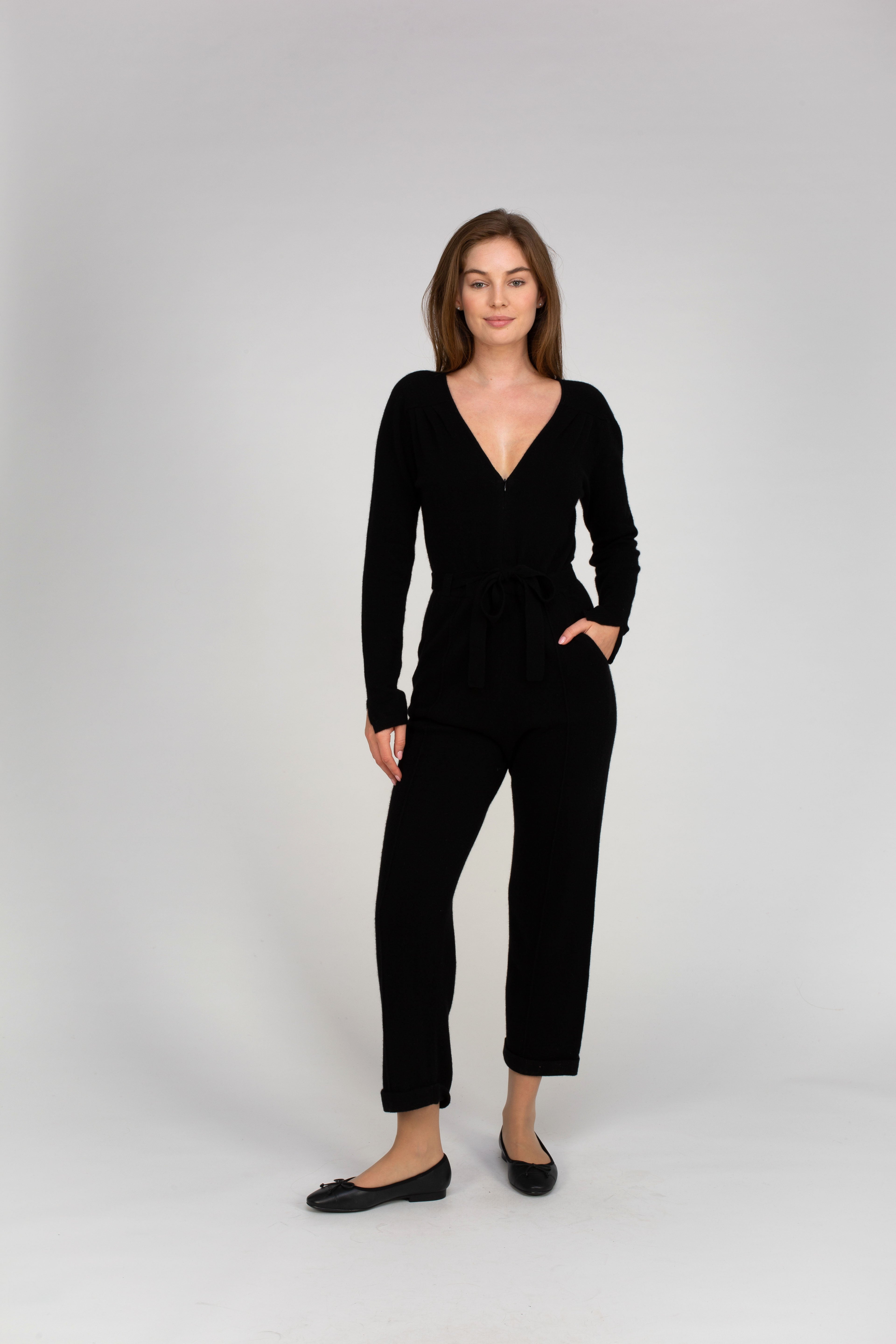 VAN KUKIL 100% CASHMERE JUMPSUIT