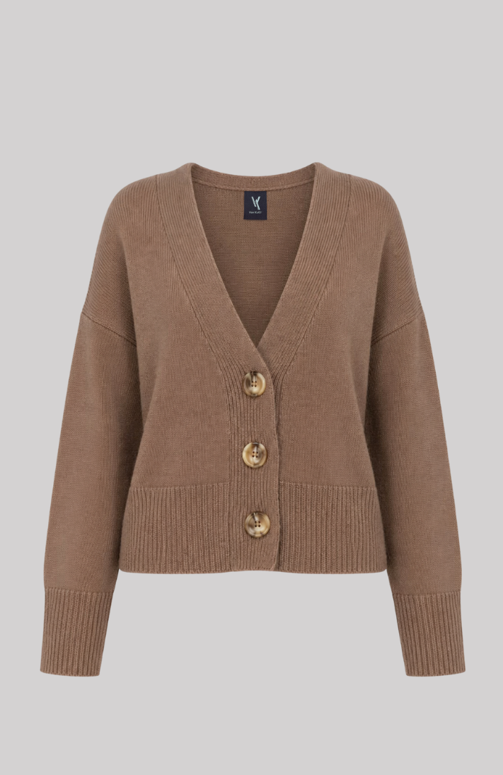 Deep V-Neck Cardigan