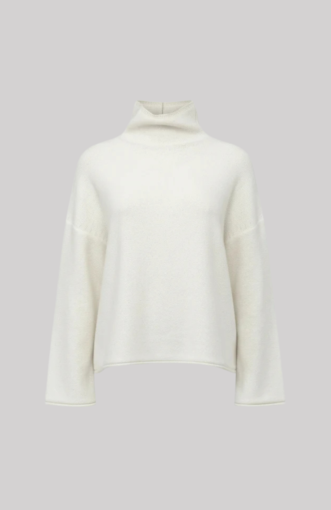 Boxy Cashmere Turtleneck Sweater