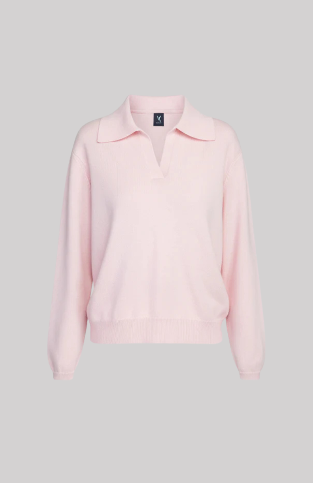Cashmere Open Collar Sweater