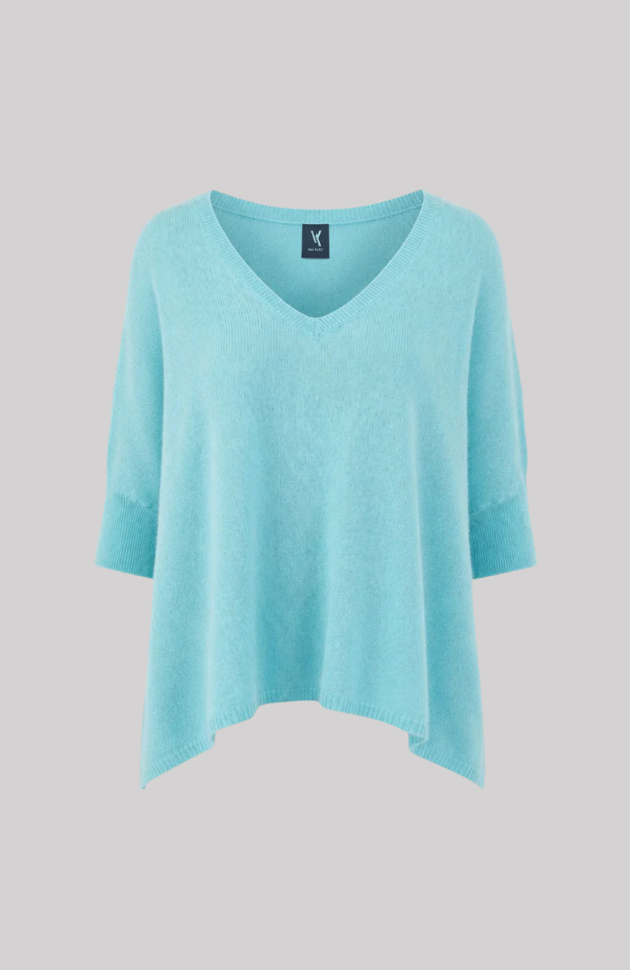 Relaxed Fit Cashmere V-Neck Sweater