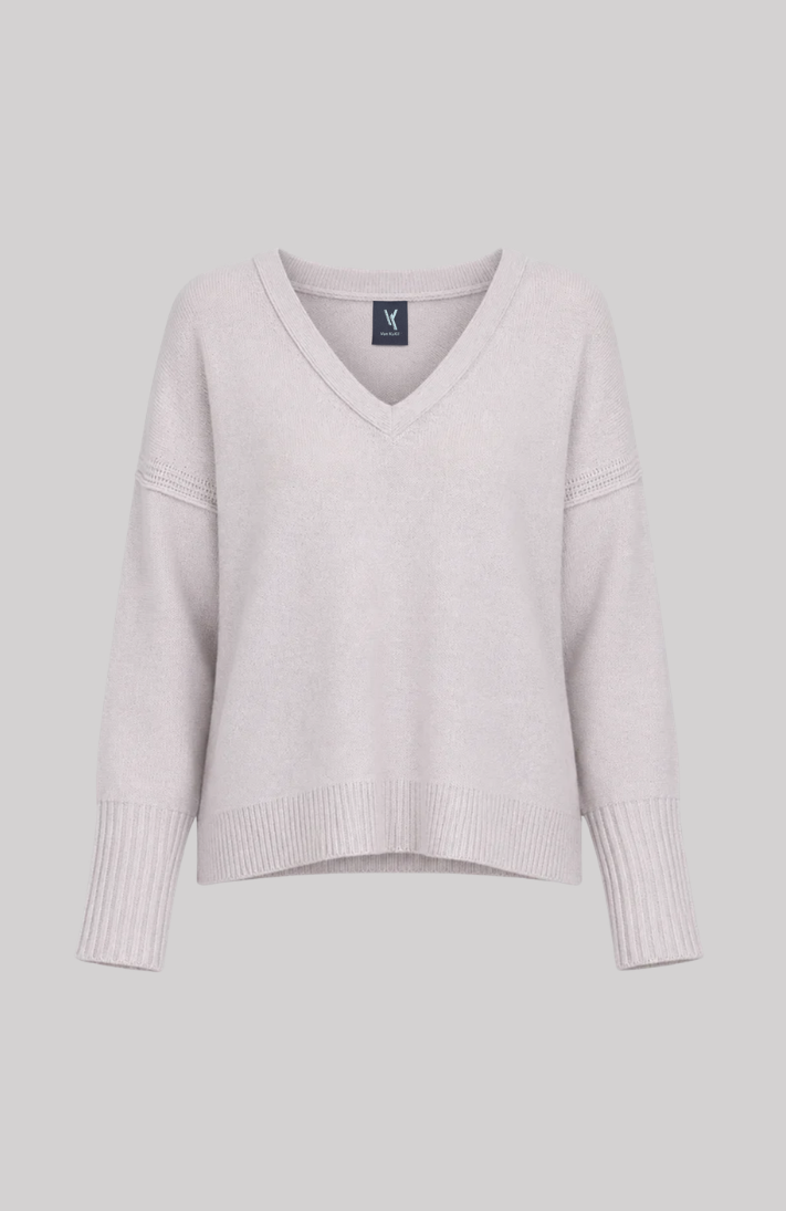 Van Kukil Relaxed V-Neck Cashmere Sweater
