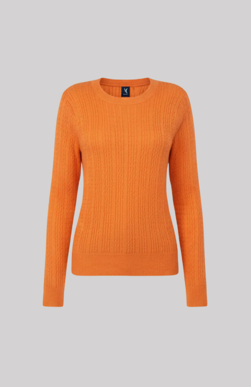 Ribbed Cashmere Crew Neck Sweater