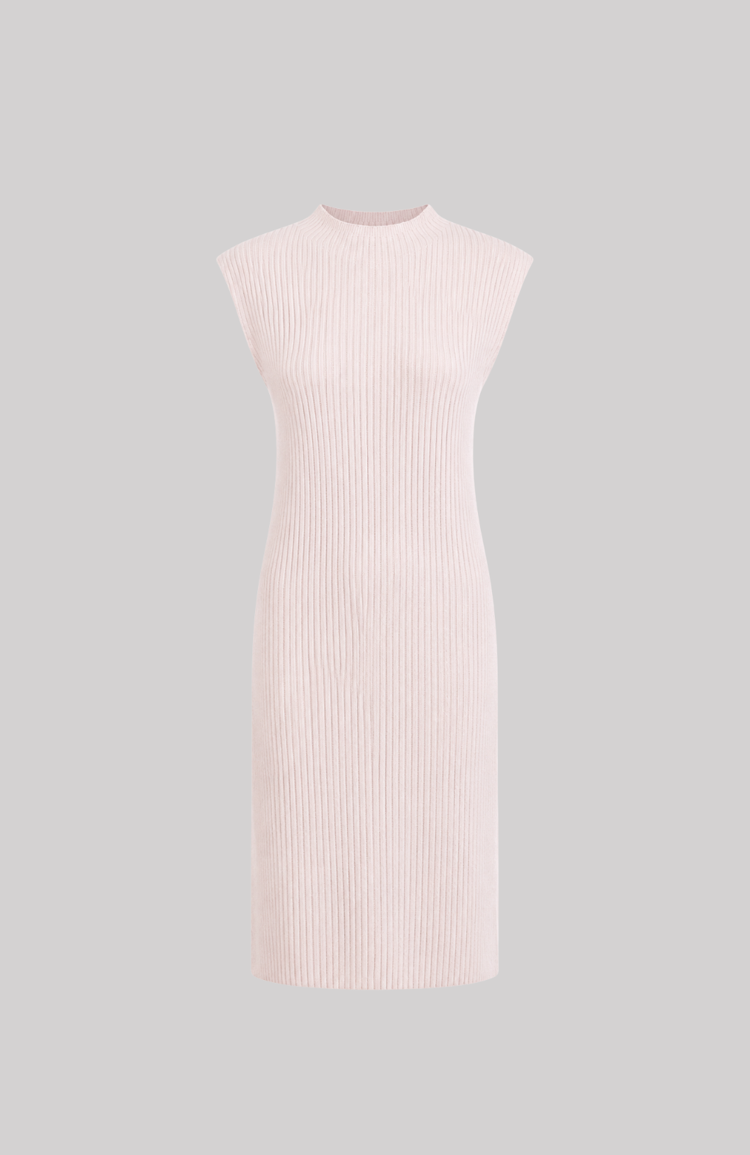 Van Kukil Cap Sleeve Ribbed Midi Dress
