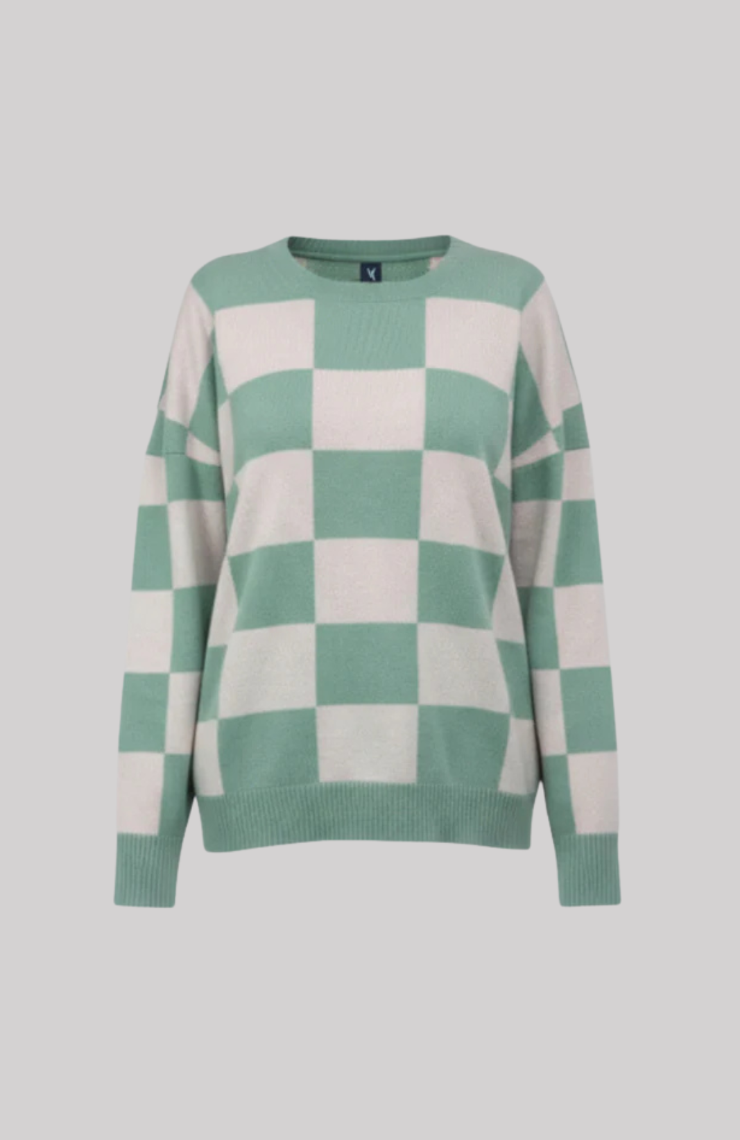 Checkerboard Cashmere Sweater