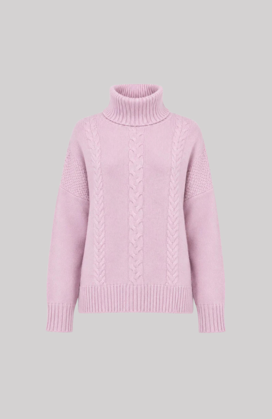 VAN KUKIL ROLL NECK MULTI WEAVE JUMPER