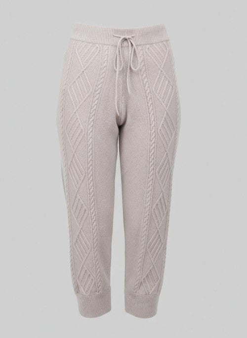 Van Kukil Cable-Knit Joggers