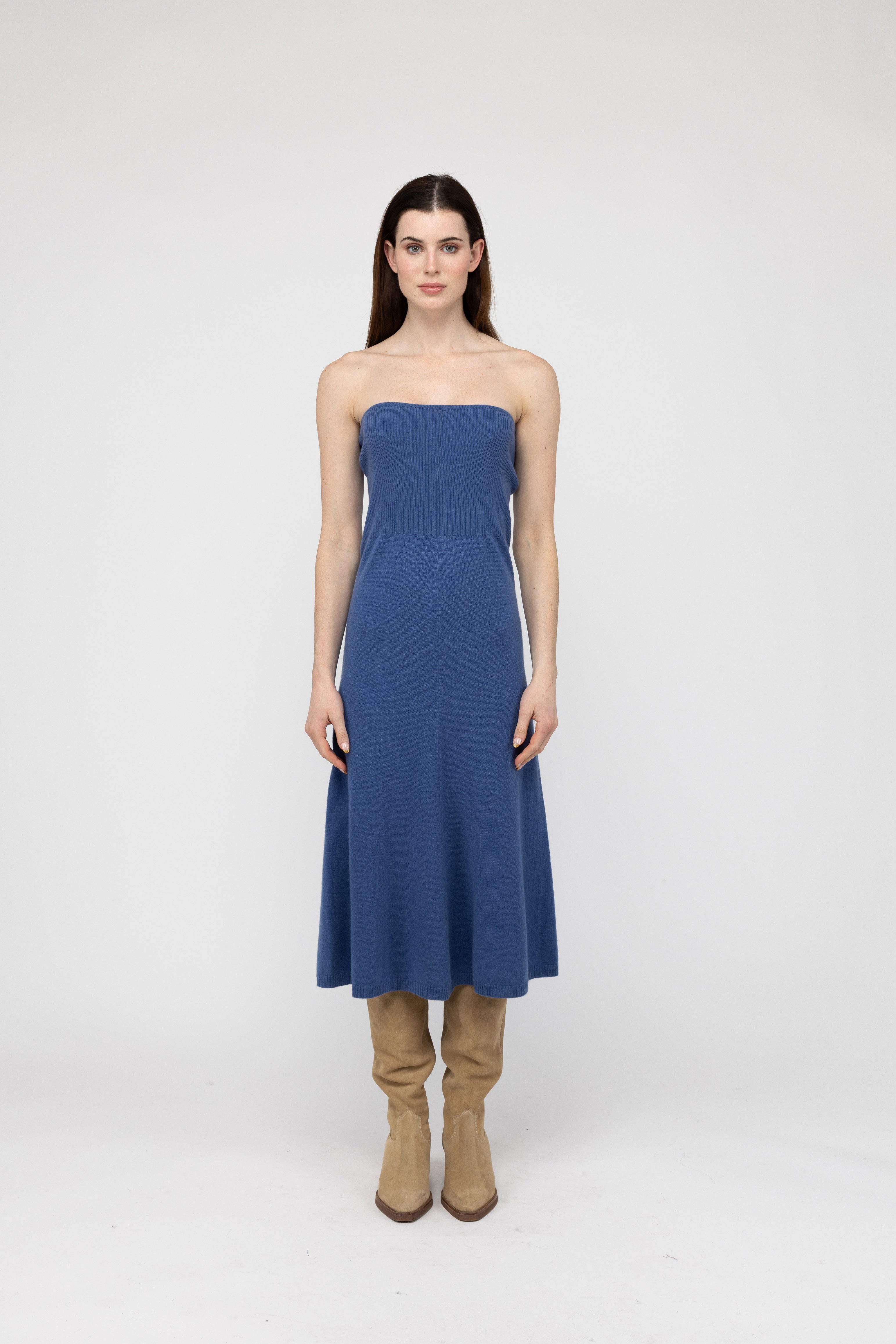 Van Kukil Strapless Midi Dress