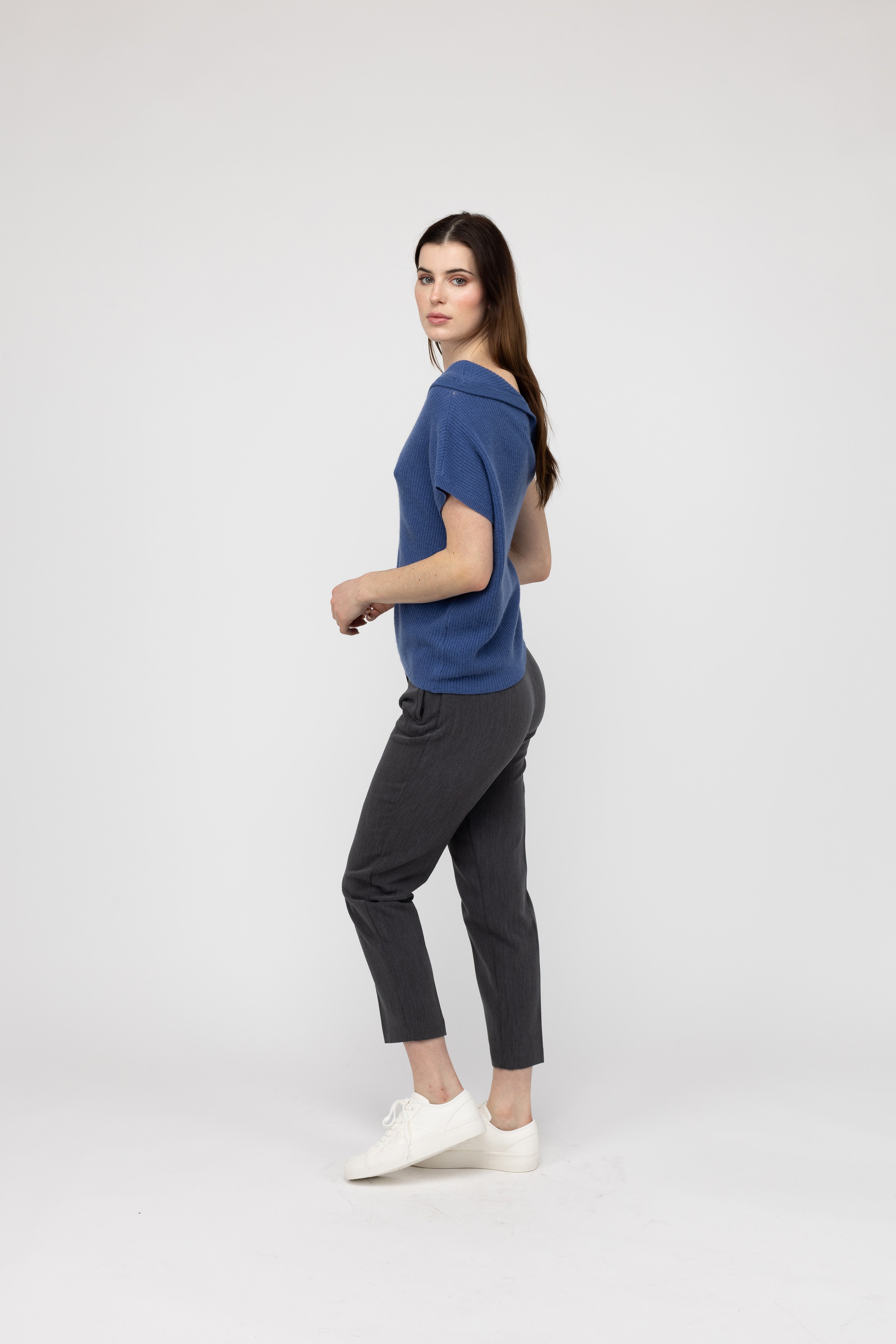 Van Kukil Cashmere One-Shoulder Sweater
