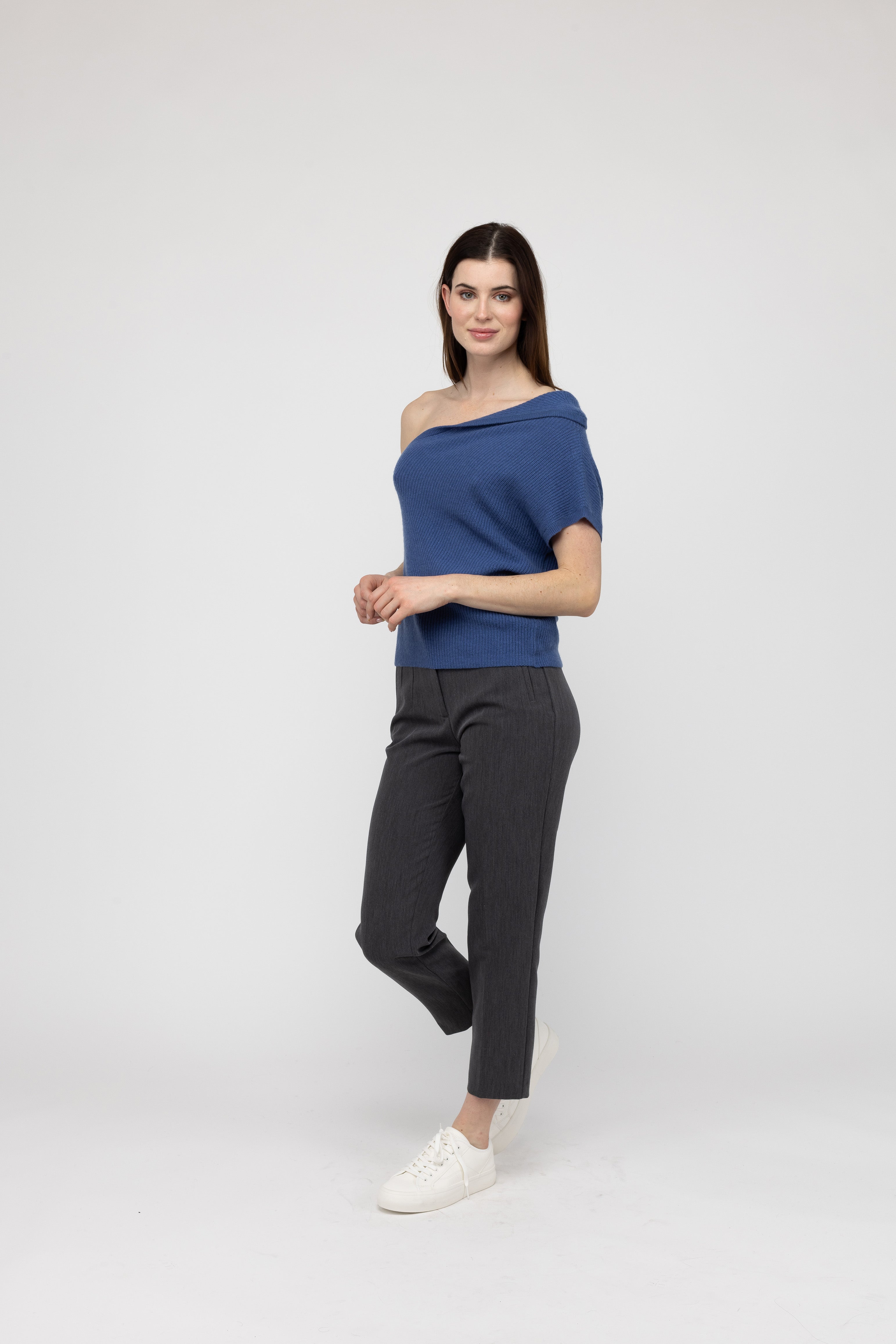 Van Kukil Cashmere One-Shoulder Sweater