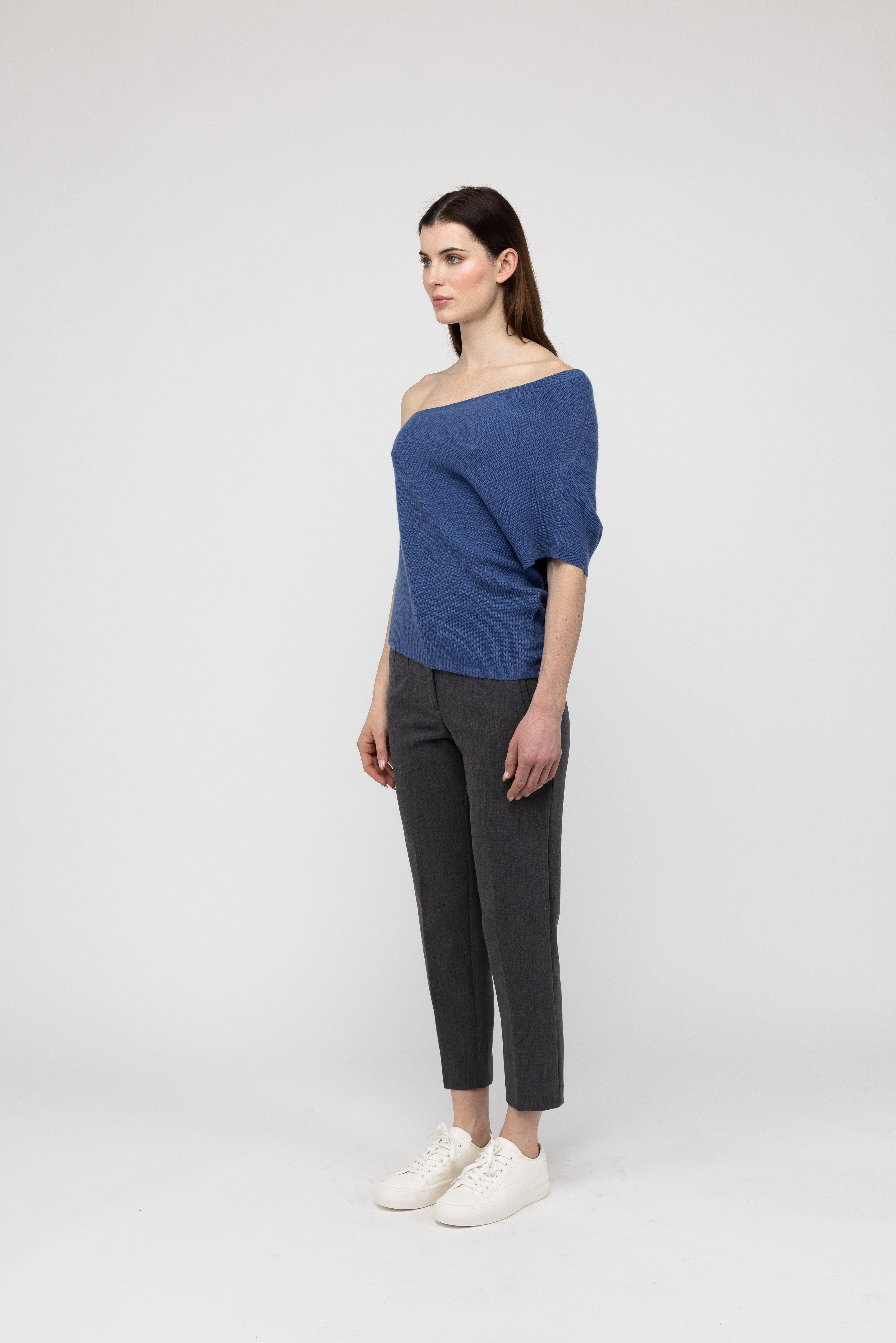 Van Kukil Cashmere One-Shoulder Sweater