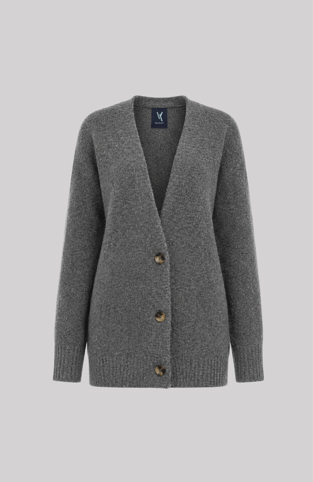 Cashmere Longline Buttoned Cardigan