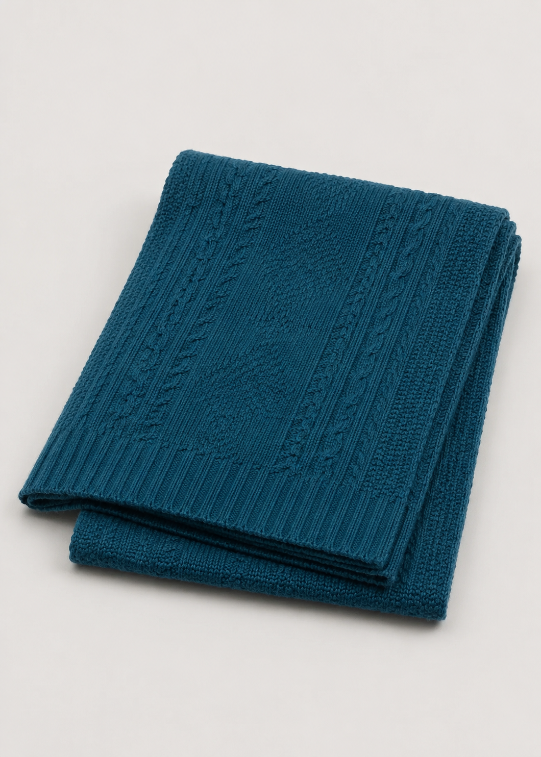 Van Kukil Cashmere Cable-Knit Scarf