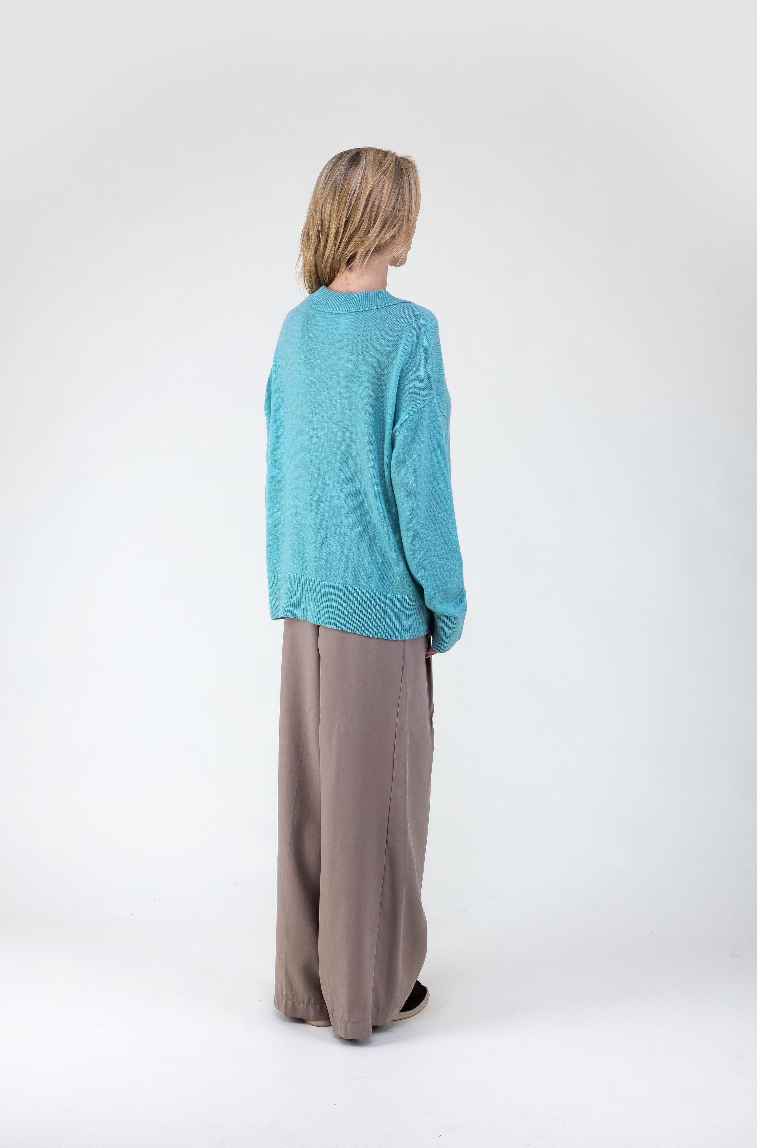 Van Kukil Relaxed V-Neck Sweater