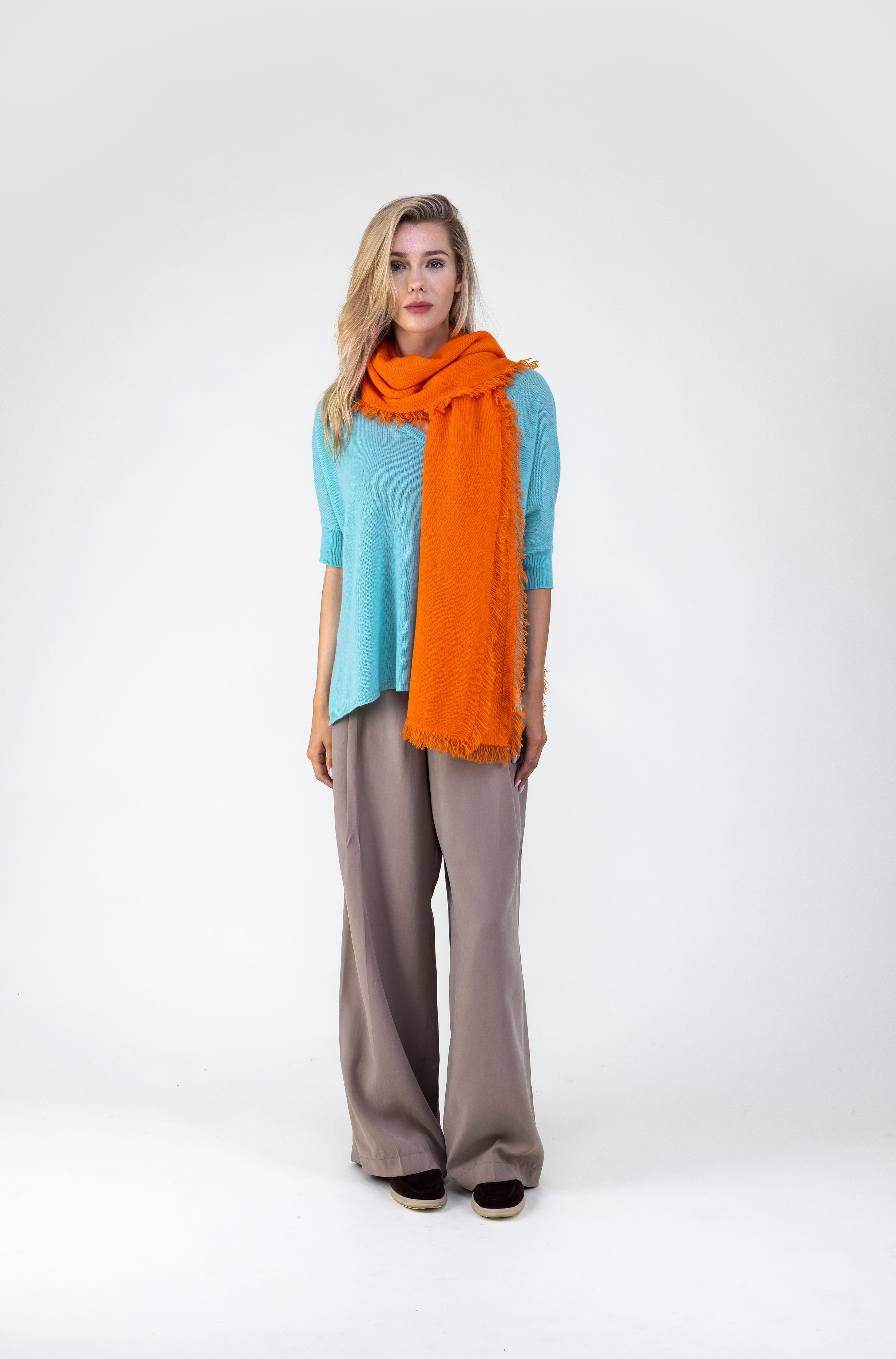 VAN KUKIL RAW EDGE SCARF