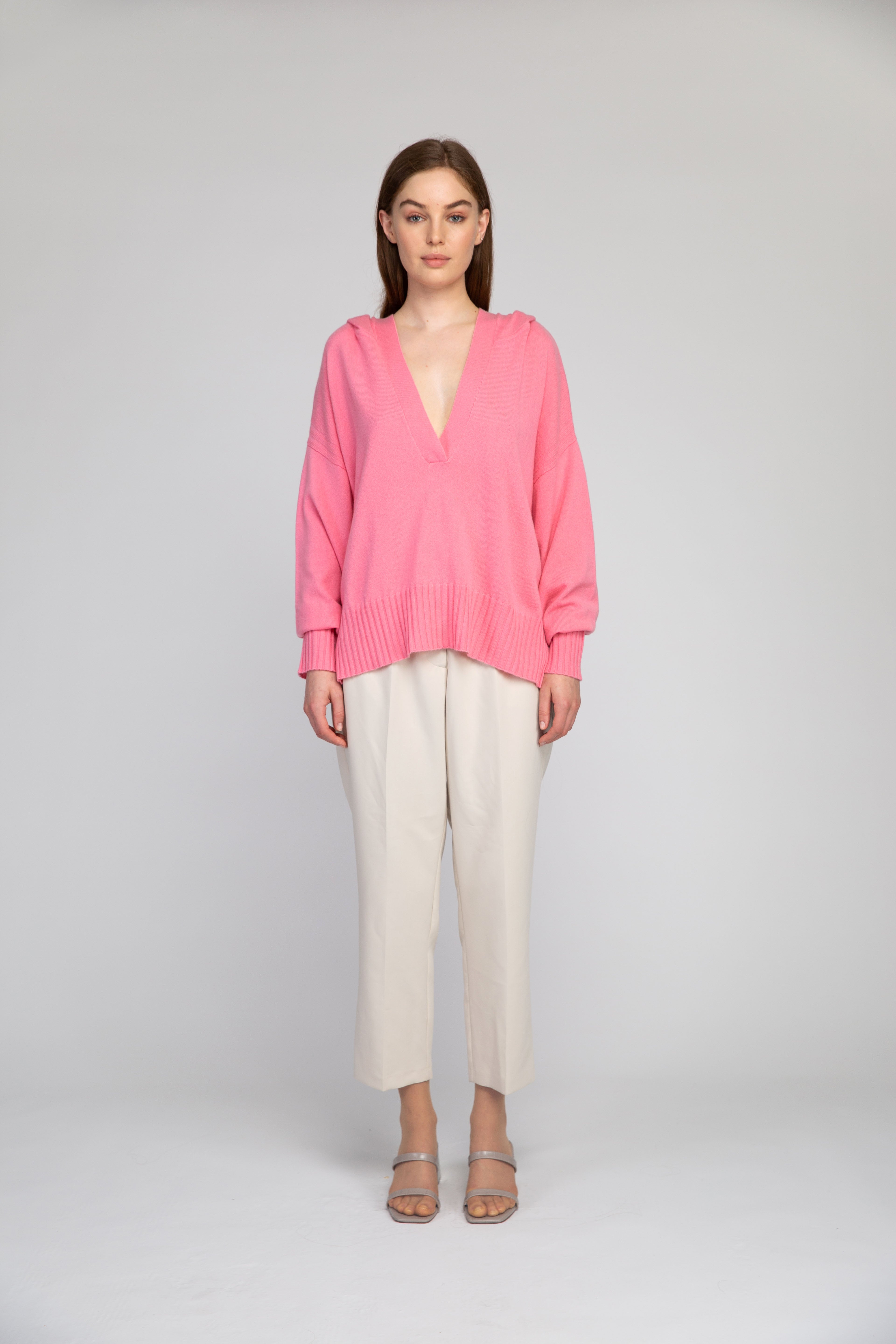 Van Kukil Deep V-Neck Jumper