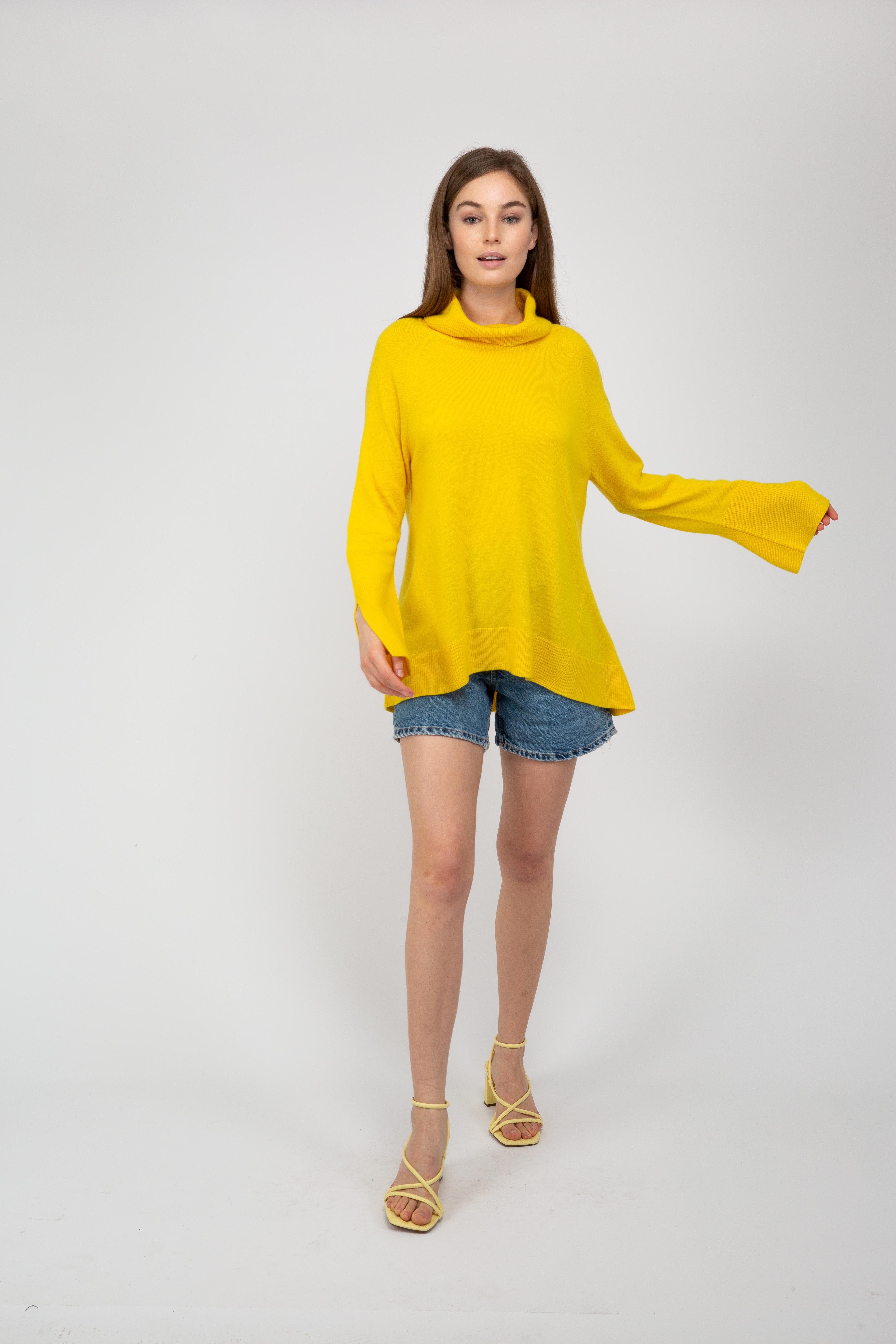 Van Kukil Cashmere Oversized Turtleneck Jumper