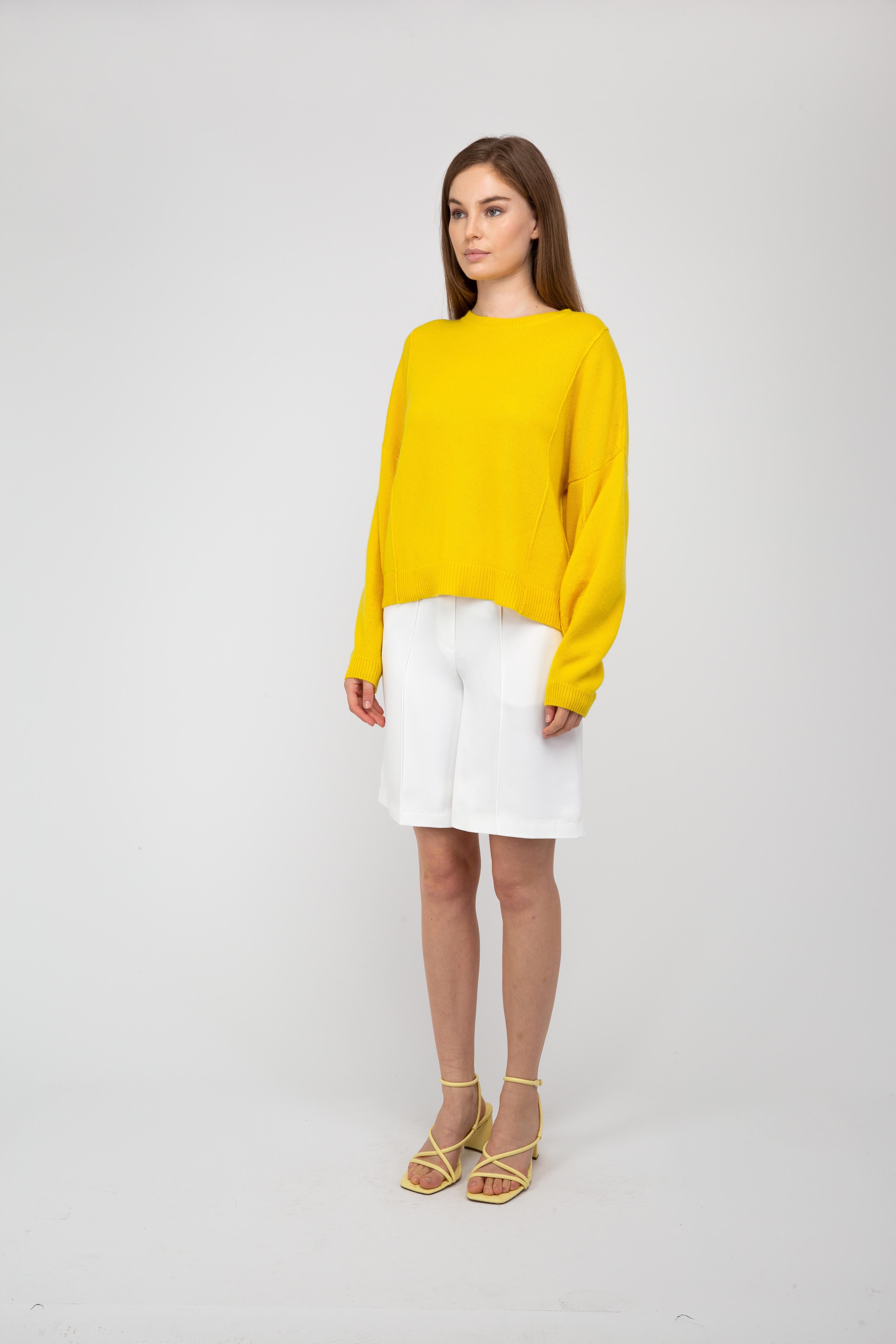 Van Kukil Cashmere Drop Shoulder Jumper
