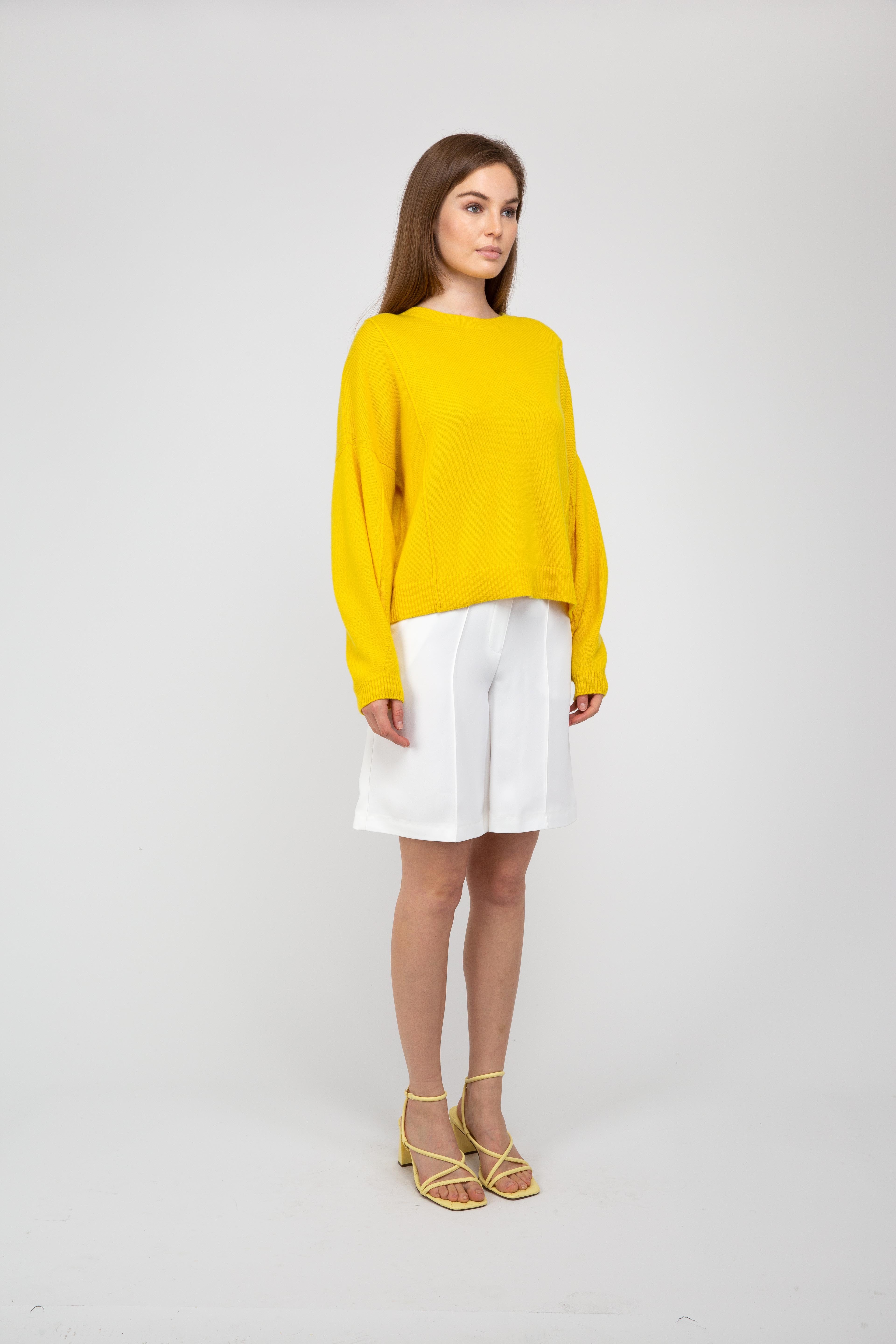 Van Kukil Cashmere Drop Shoulder Jumper