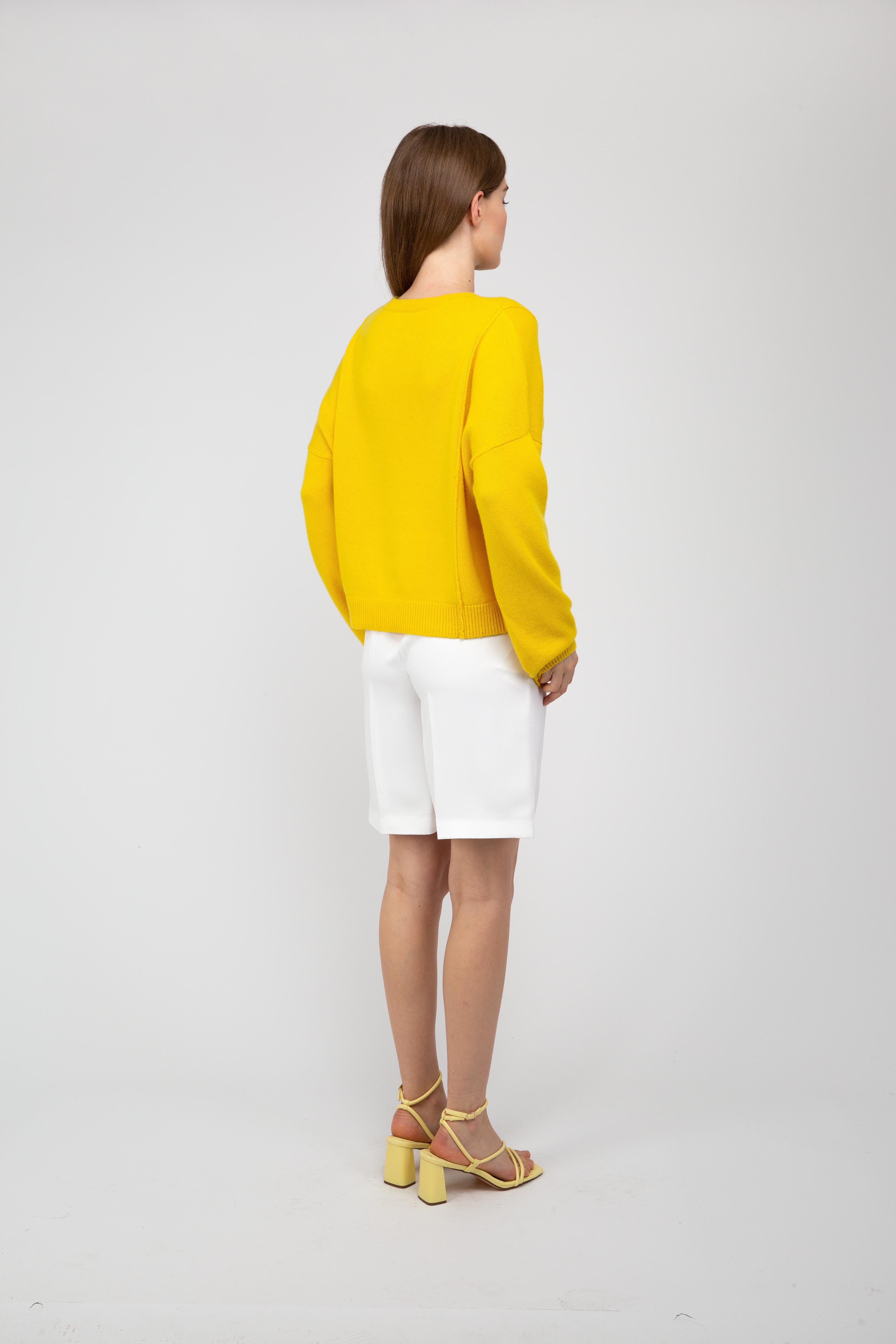 Van Kukil Cashmere Drop Shoulder Jumper