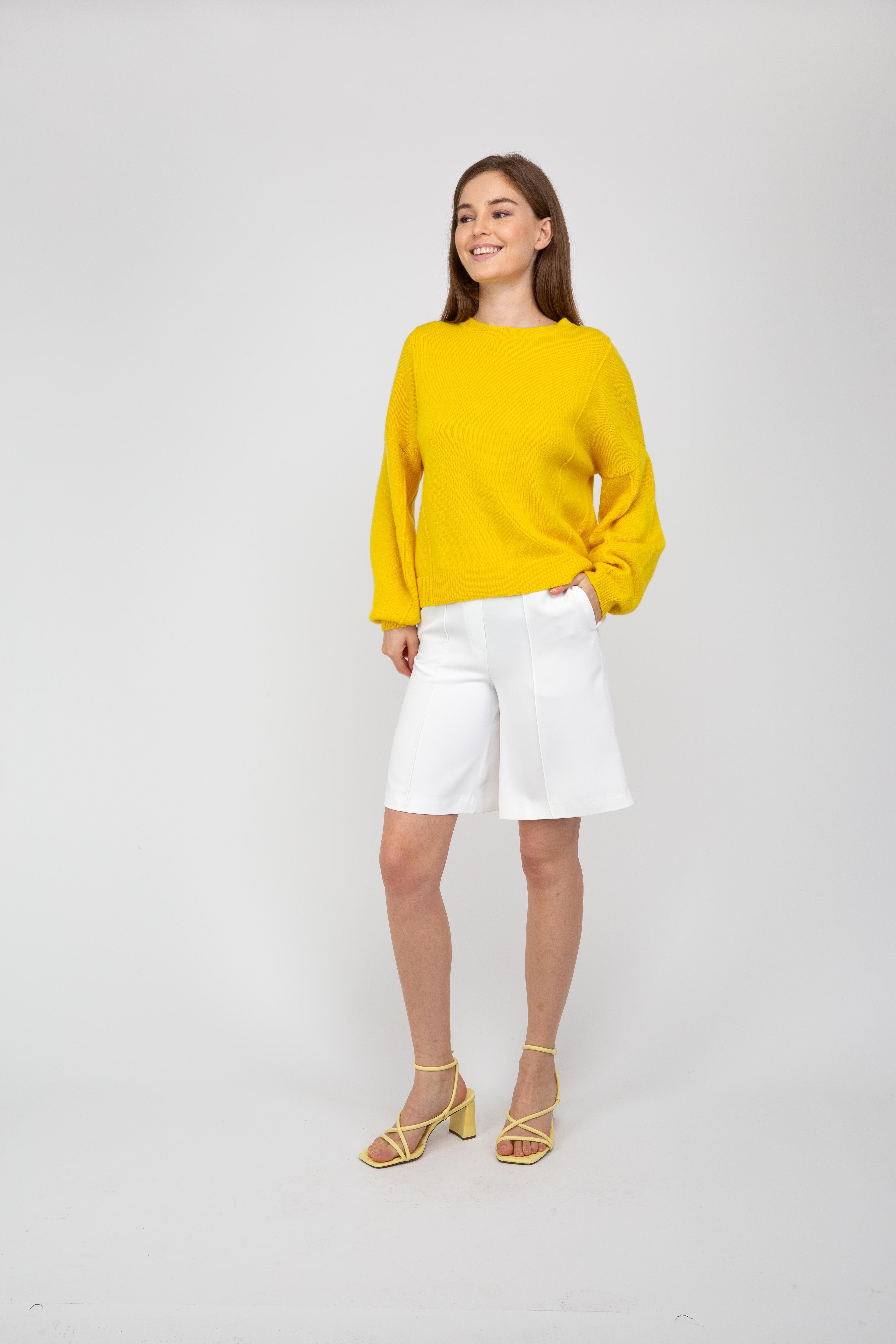 Van Kukil Cashmere Drop Shoulder Jumper