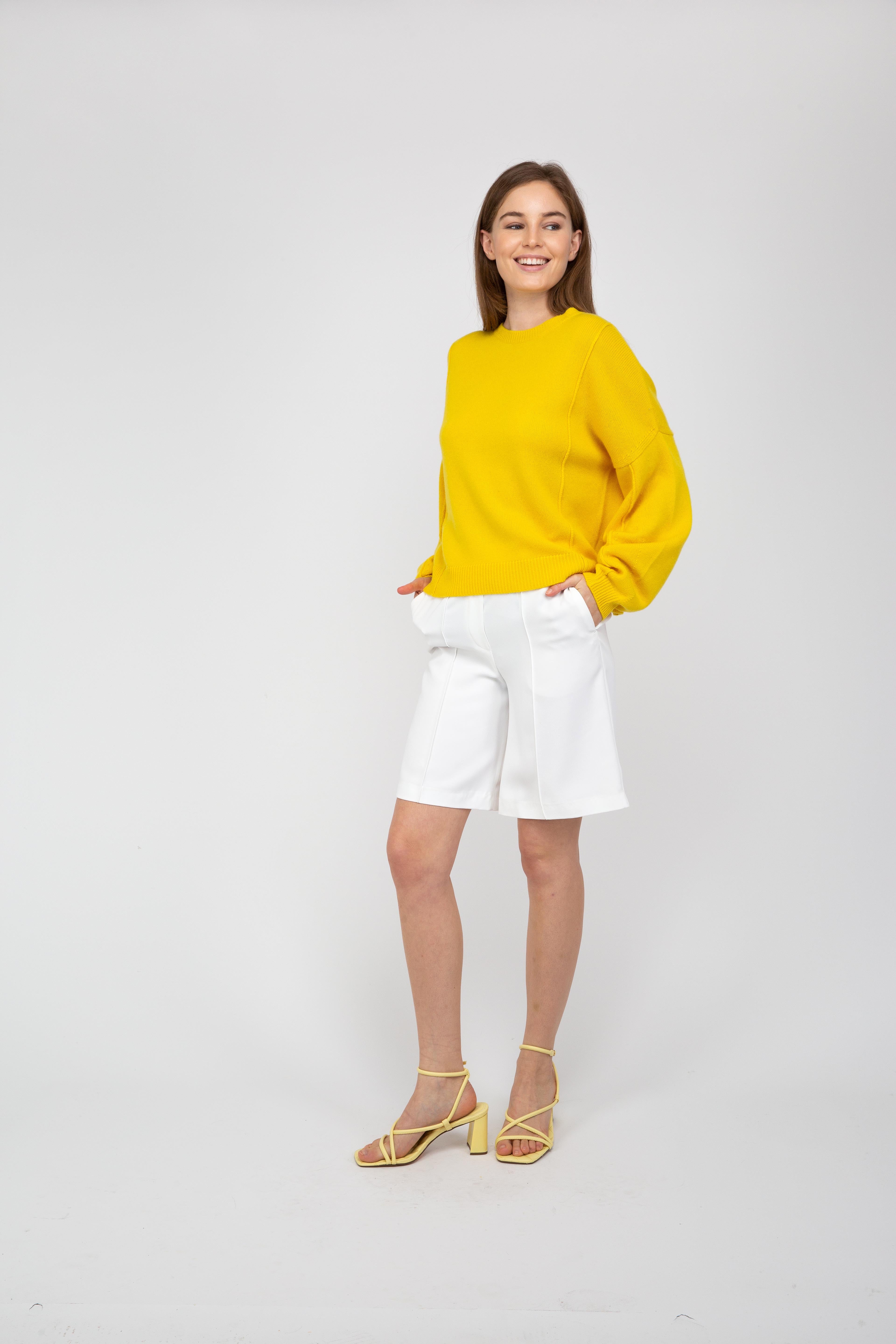 Van Kukil Cashmere Drop Shoulder Jumper