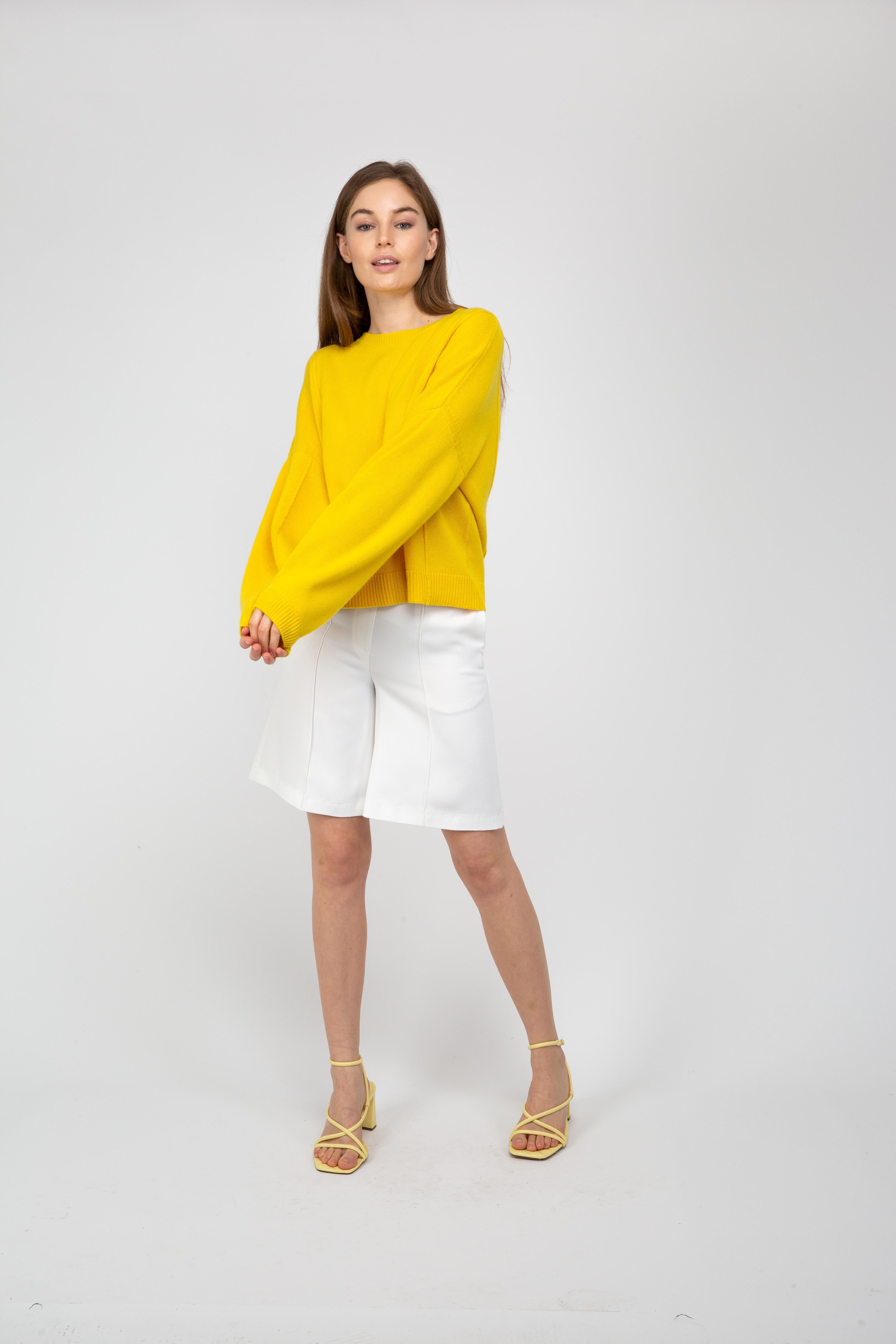 Van Kukil Cashmere Drop Shoulder Jumper