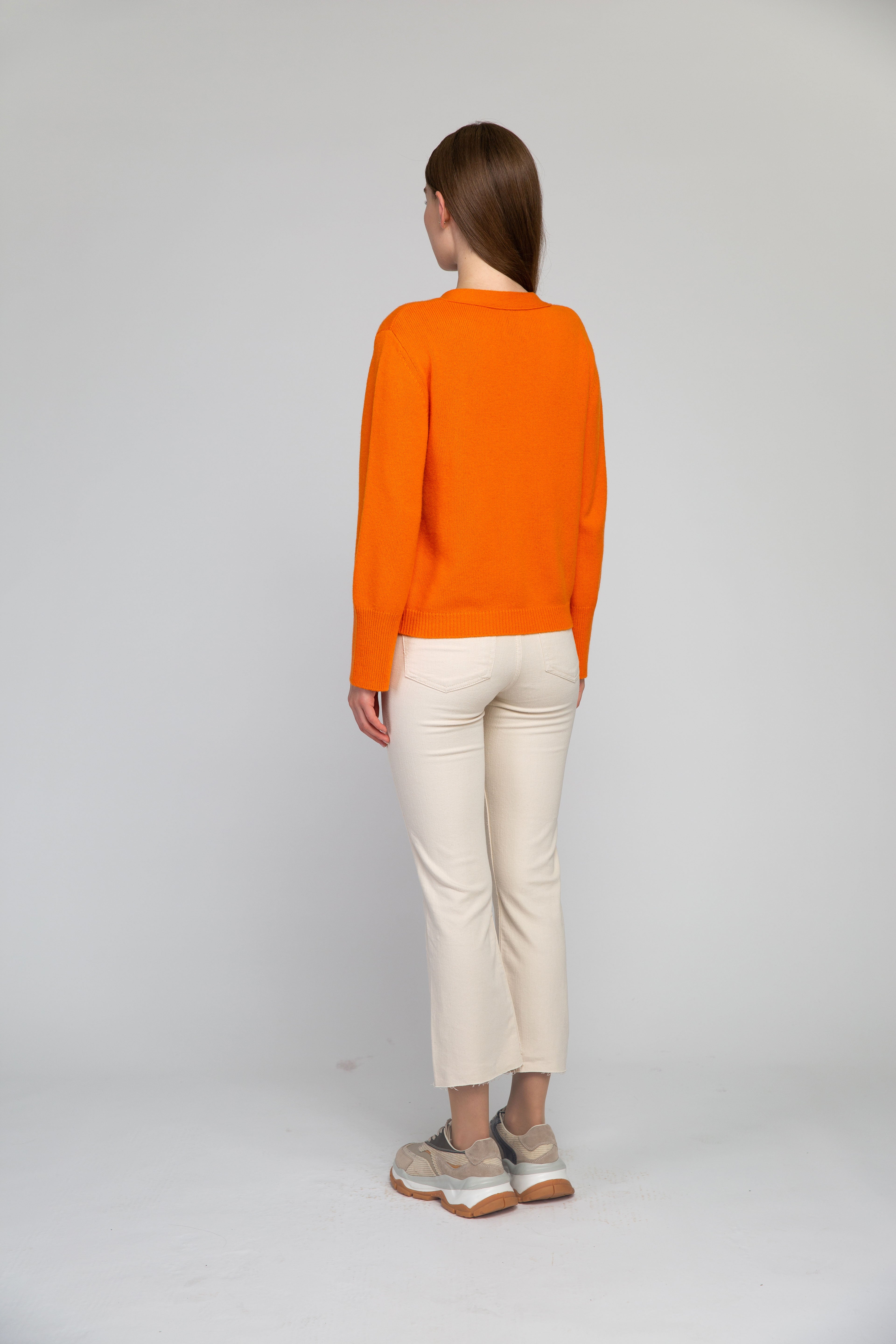 VAN KUKIL V NECK POCKET SHORT CARDIGAN