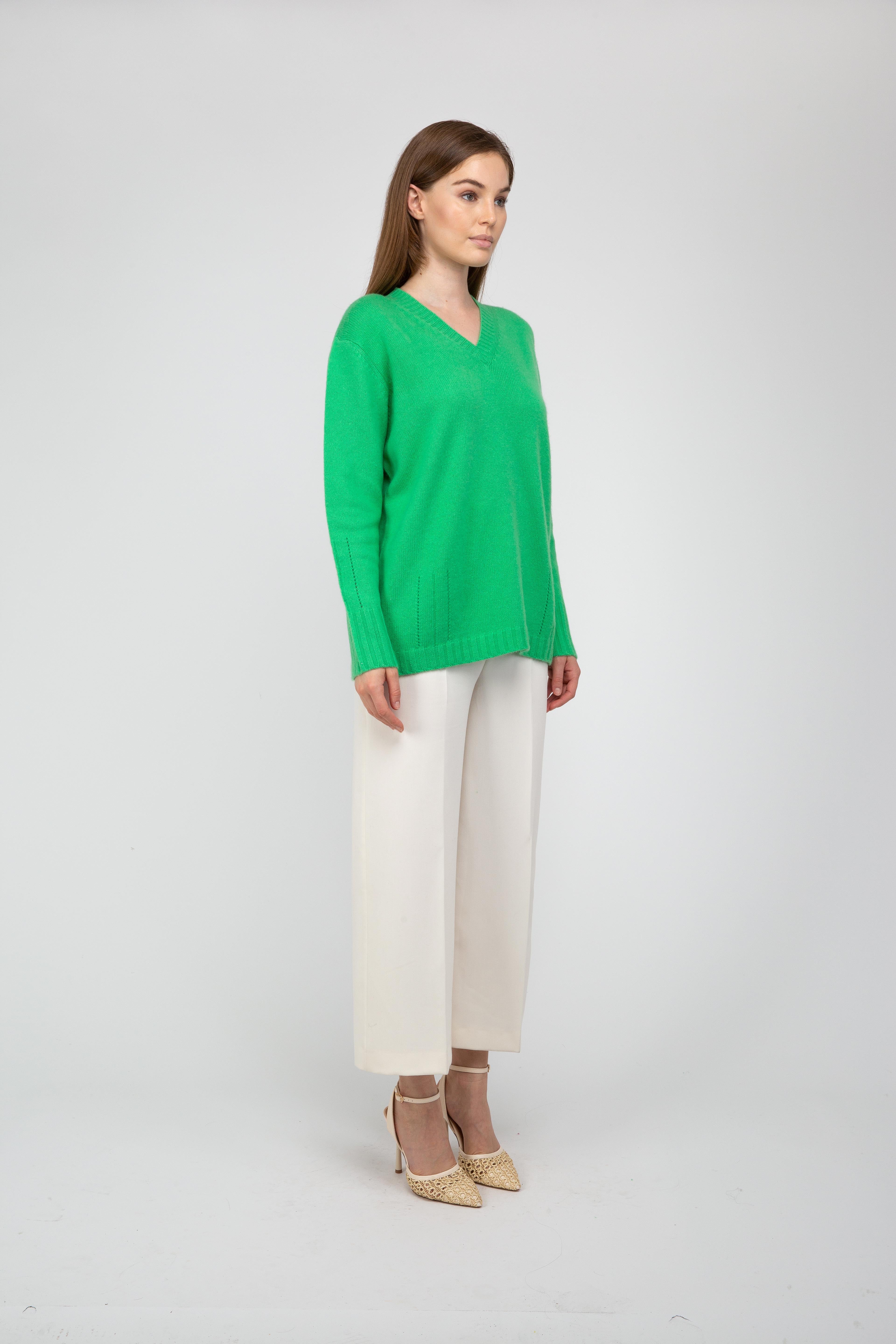 Van Kukil Cashmere V-Neck Jumper